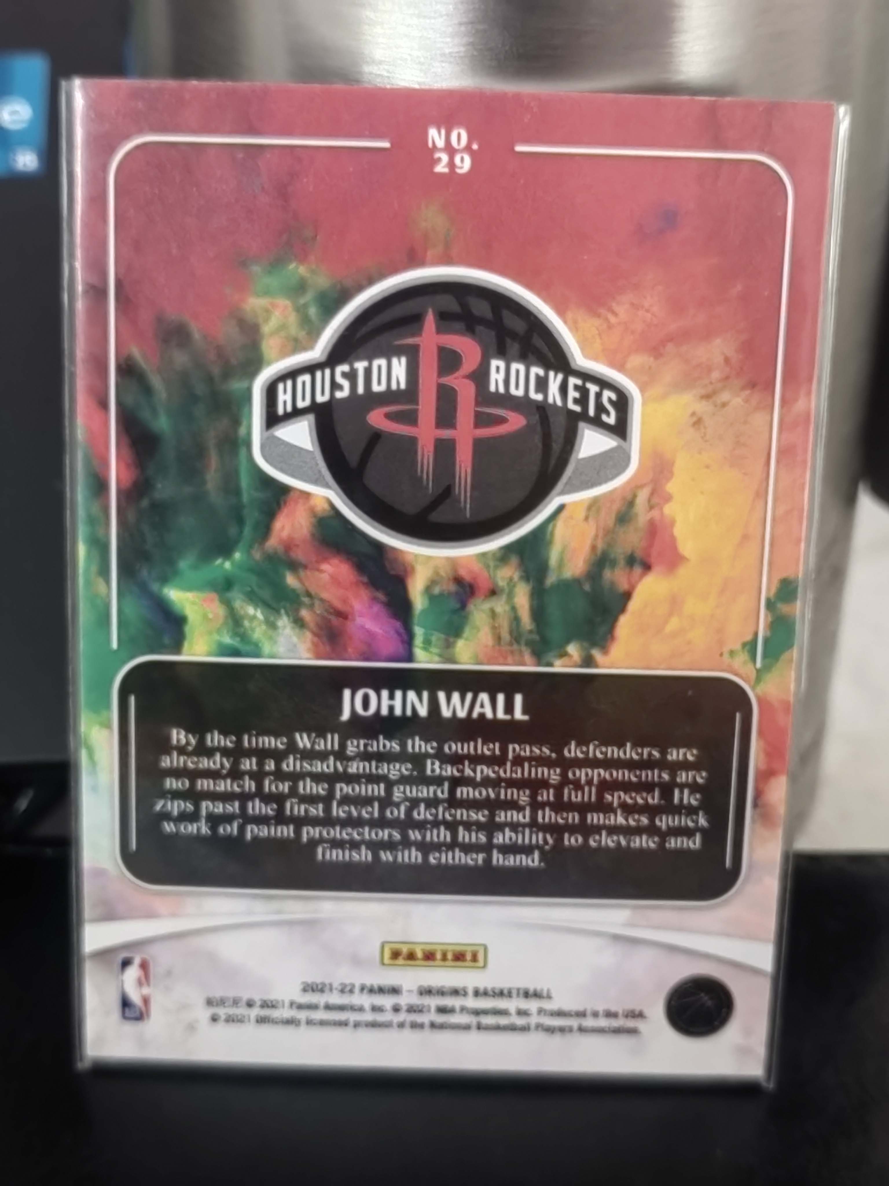 2021-22 Panini Origins John Wall 起源 约翰沃尔 火箭 篮 白边白角 不保卡品 卡品如图