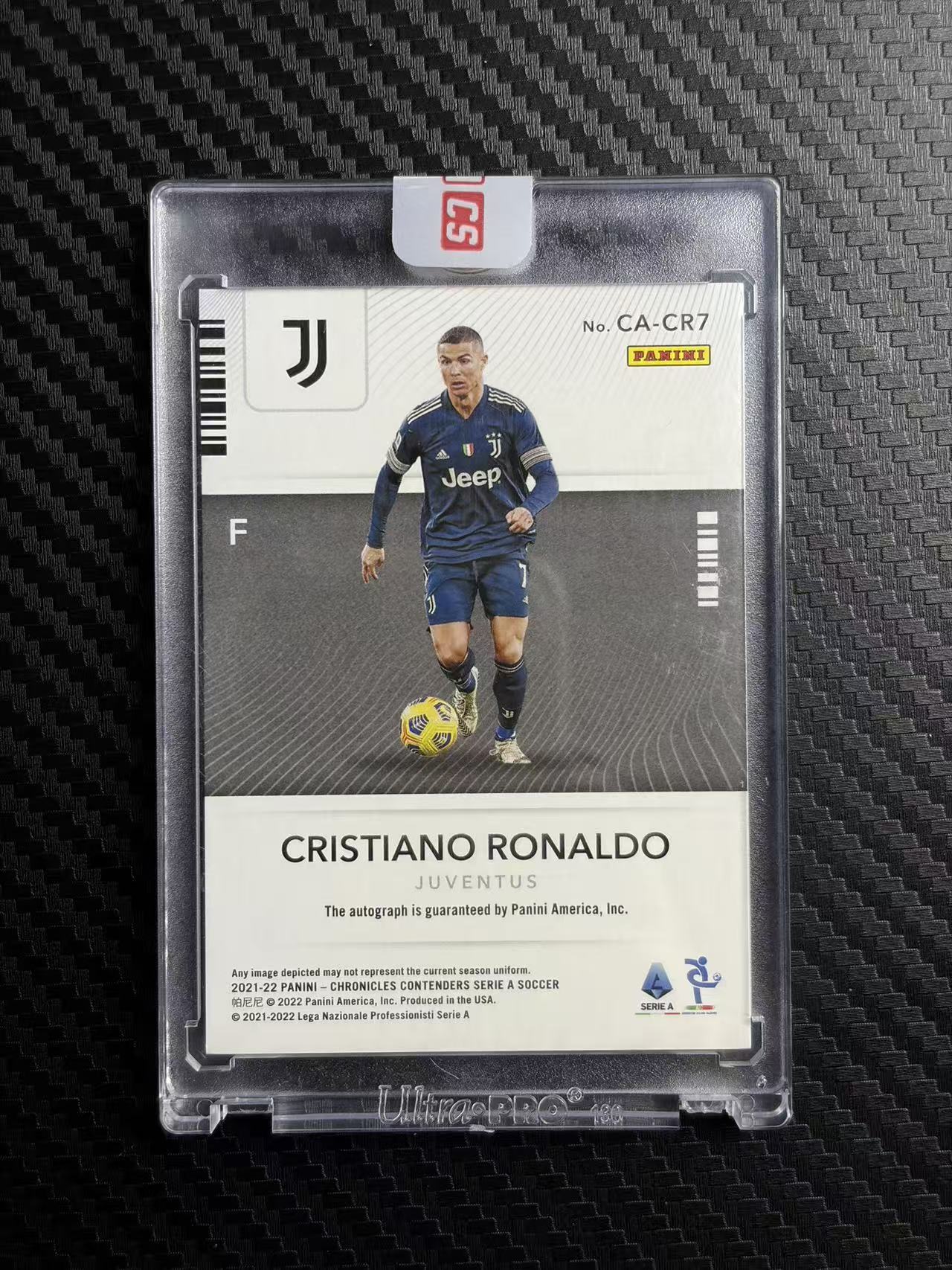 2021-22 Panini Contenders Cristiano Ronaldo 球票 C罗 罗纳尔多 尤文图斯 曼联 皇马 葡萄牙 银平行 09/19编 签字 原封砖 拍前看描述