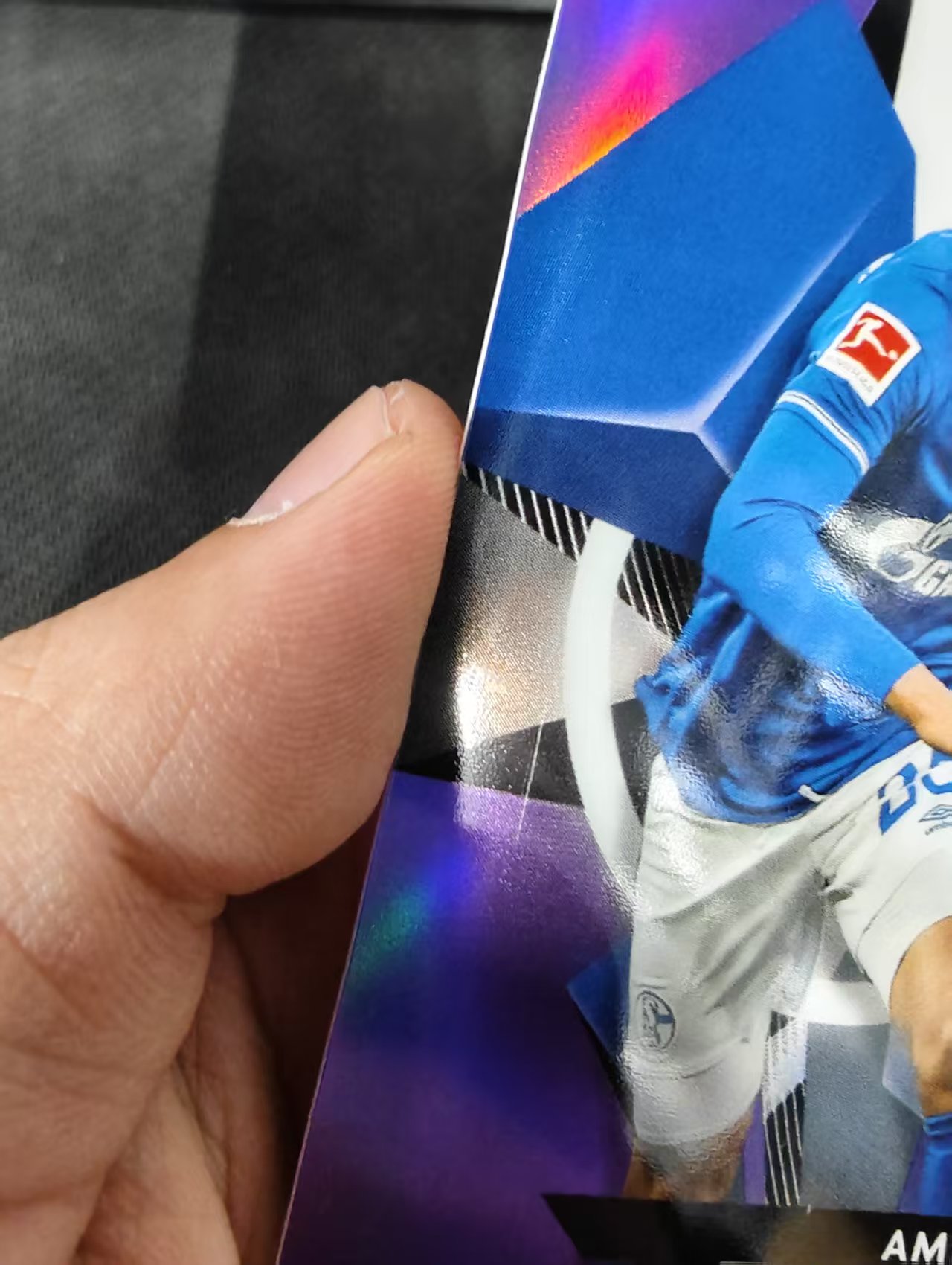 【可合并,不累计】2021 Topps Finest Amine Harit 德甲Finest 沙尔克04 阿米涅 阿里特 紫折 250编 瑕疵如图