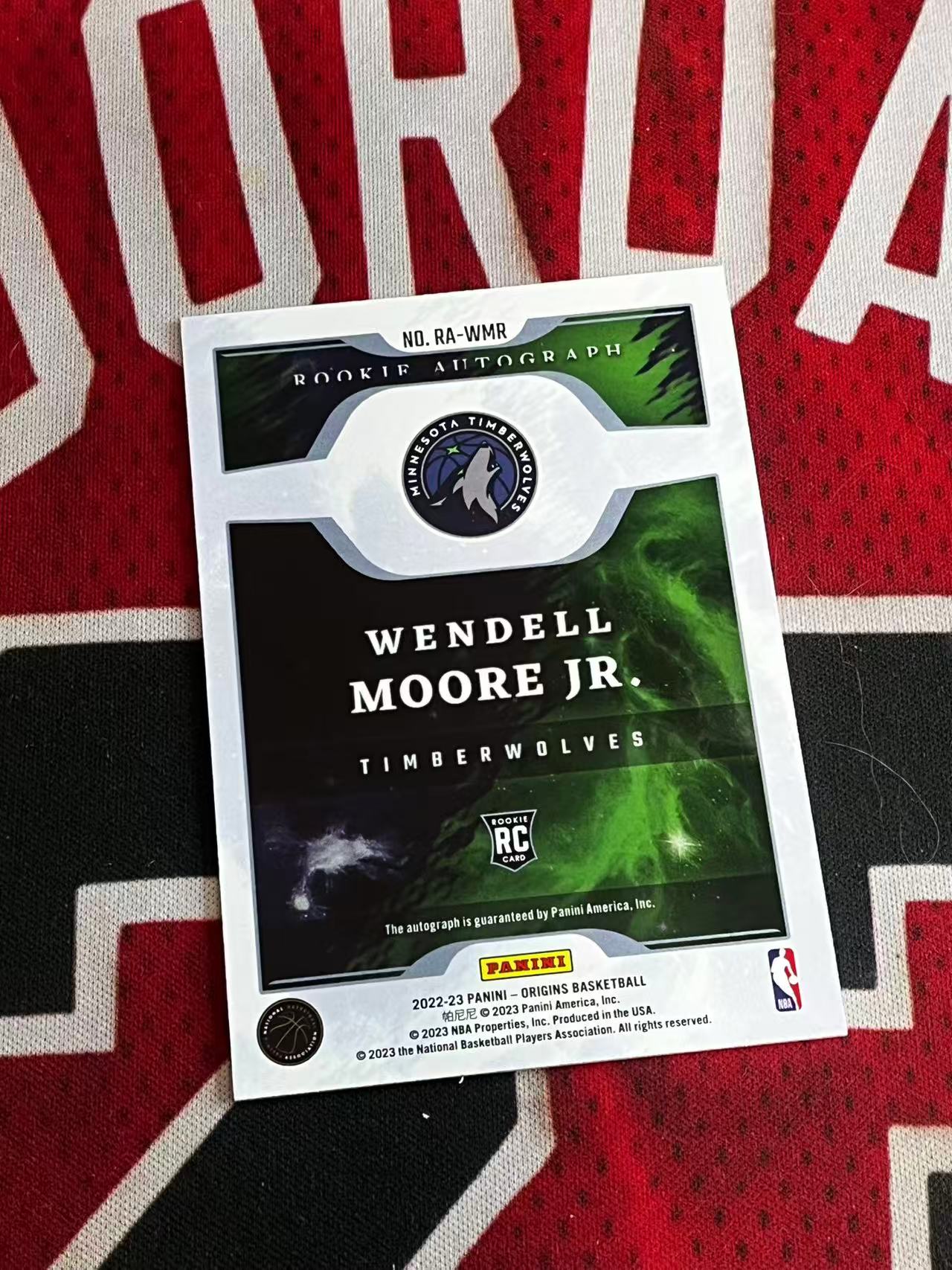 【接寄拍费率低至5%含卡淘手续费】2022-23 PANINI ORIGINS 起源系列 森林狼 新秀RC 小温德尔摩尔 签字卡 卡签 专收凑套必备【烂臭嘴拍卖】