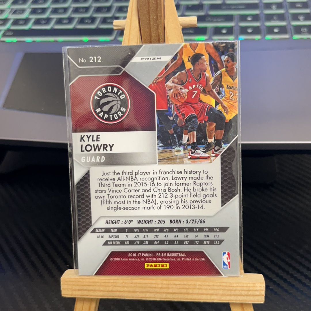 2016-17 Panini Prizm Kyle Lowry 凯尔 洛瑞 猛龙 银折 折射 prizm系列 pz 卡品如图 凑图必备 值得收藏!免费代卖!