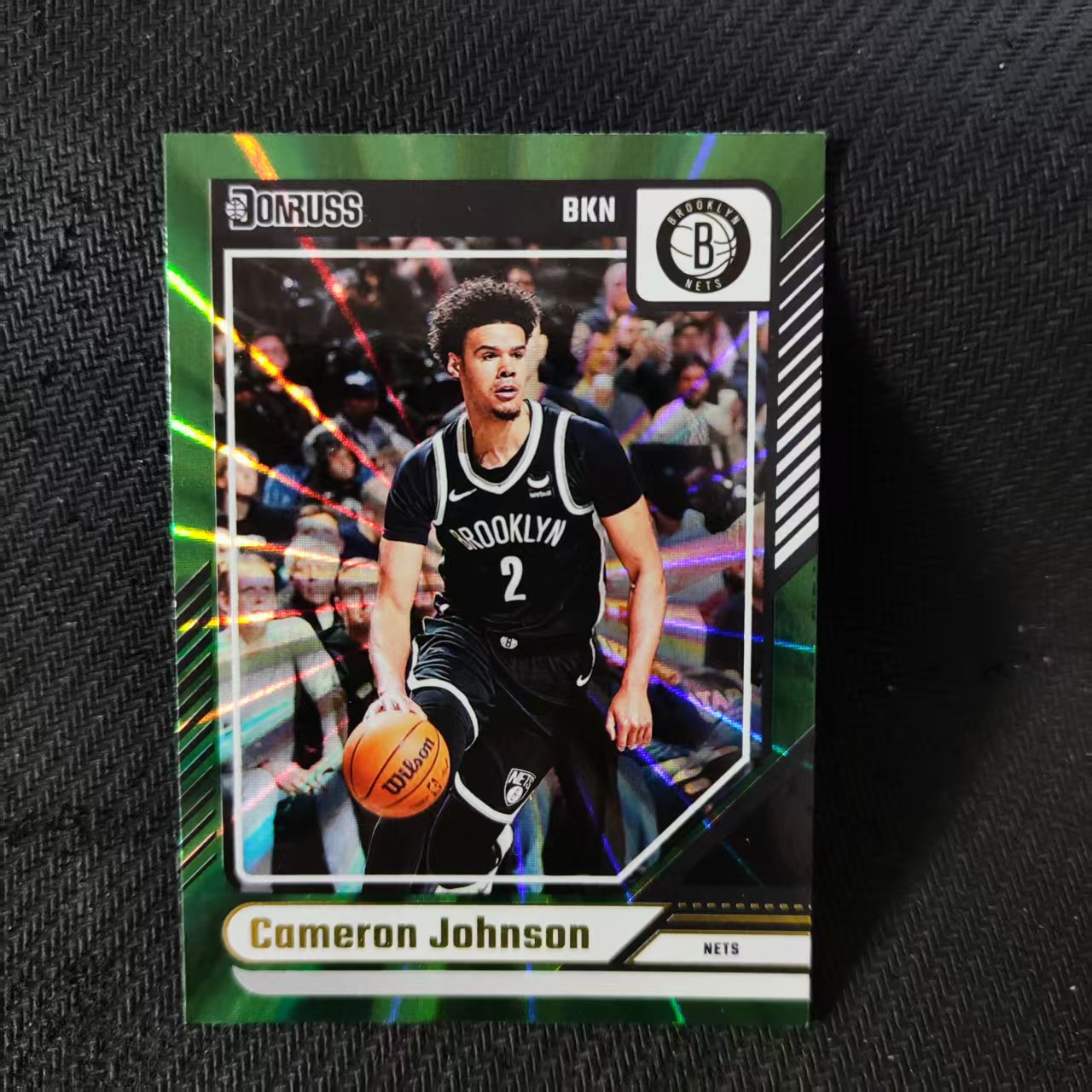 2024-25 Panini Donruss Cameron Johnson 卡麦隆 约翰逊 绿佛光折 折射 篮网队 收藏必备 可累计 回收球星卡