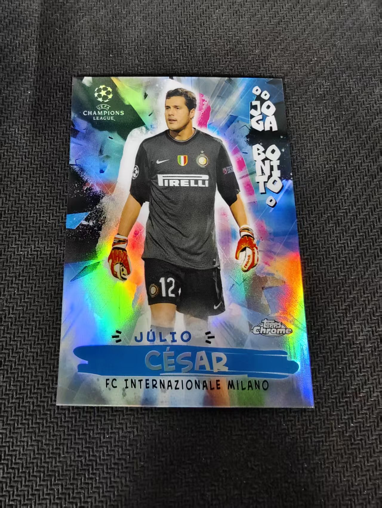 【可合并,不累计】2021 Topps Chrome Julio Cesar 欧冠 胡里奥 塞萨尔 国际米兰 joga 美丽比赛 大比例 划痕 边角瑕疵