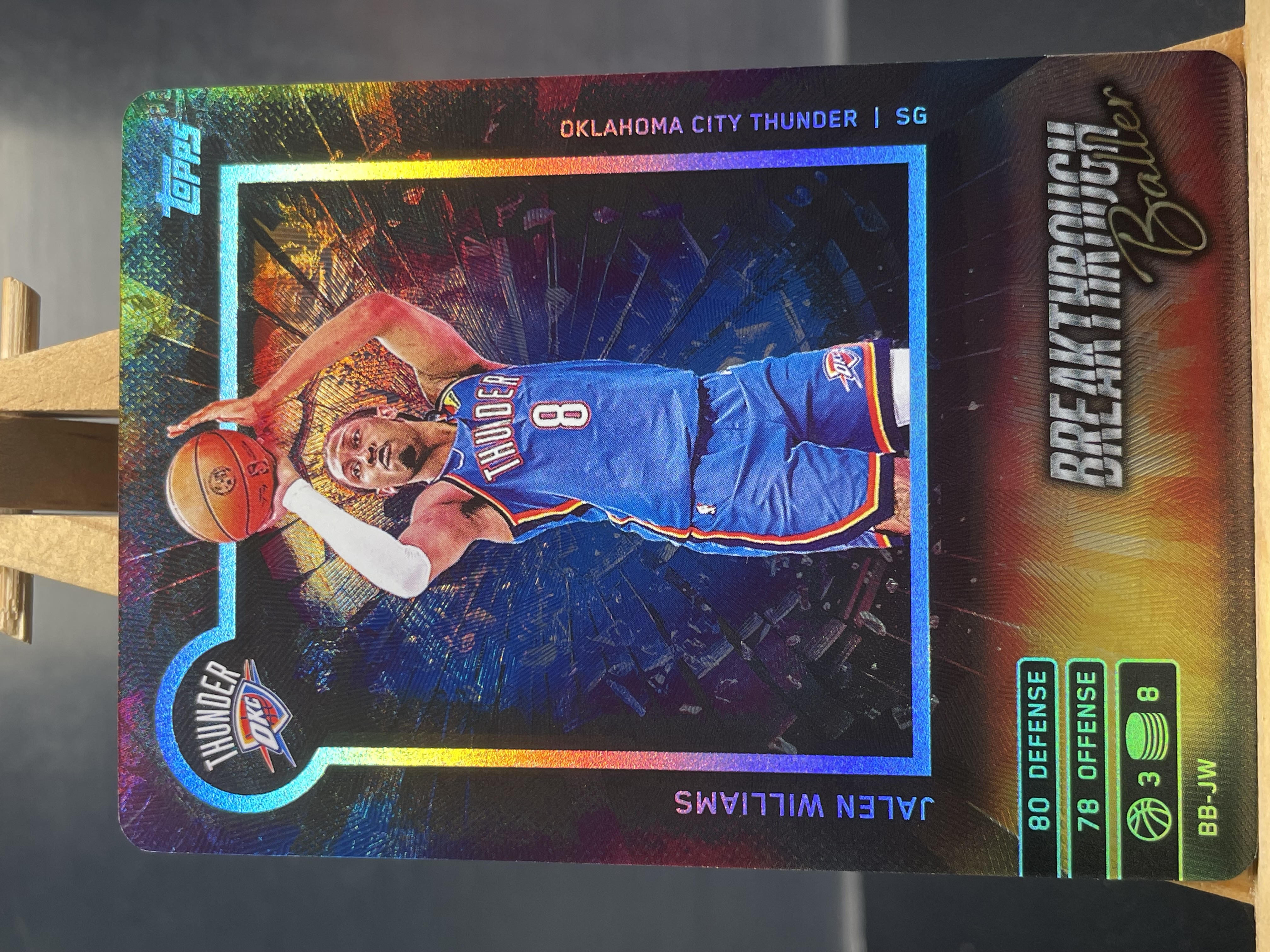 (K7) 2025 TOPPS 折射 老八 杰伦 威廉姆斯 雷霆 近期大热球星 收藏必备 卡品如图 ! ! !