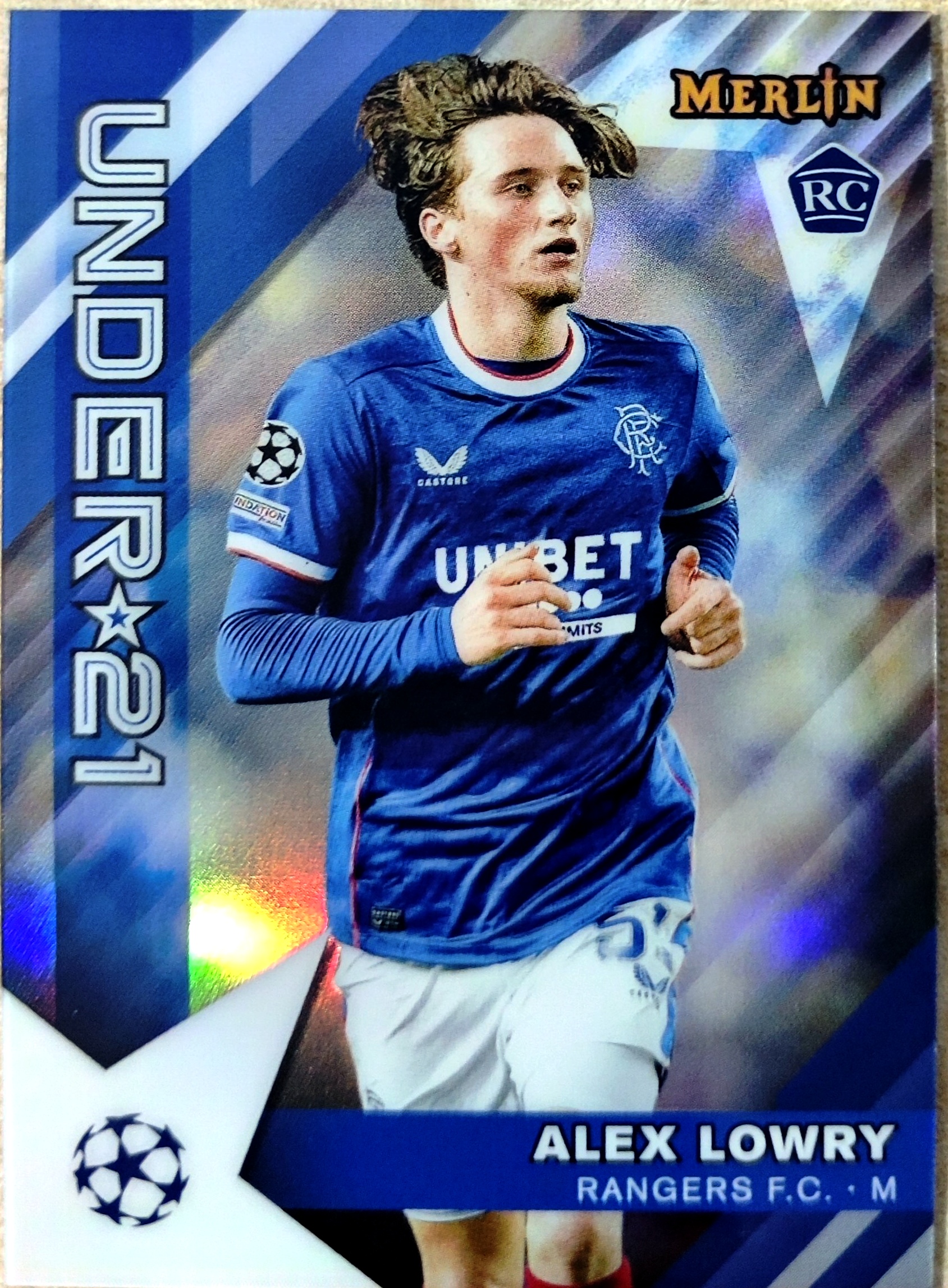 2023 Topps Merlin chrome alex lowry RC 亚历克斯 洛瑞 新秀 特卡 流浪者 梅林 银折 欧冠 实卡精美