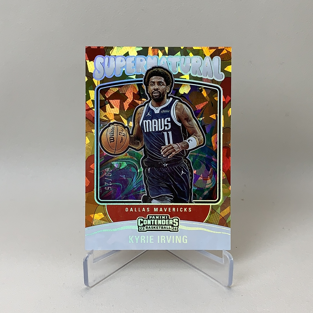 【弈卡代拍】2023-24 Panini Contenders Kyrie Irving 超自然特卡 碎冰折 超低编 凯里·欧文 控球后卫 独行侠 09/25编 品相如图 凑套必备 Lee总