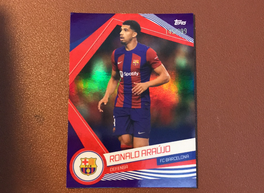 2022-23 Topps FC BARCELONA Ronalo Araujo 199编 罕见 卡品如图 一天一快递不累计B433