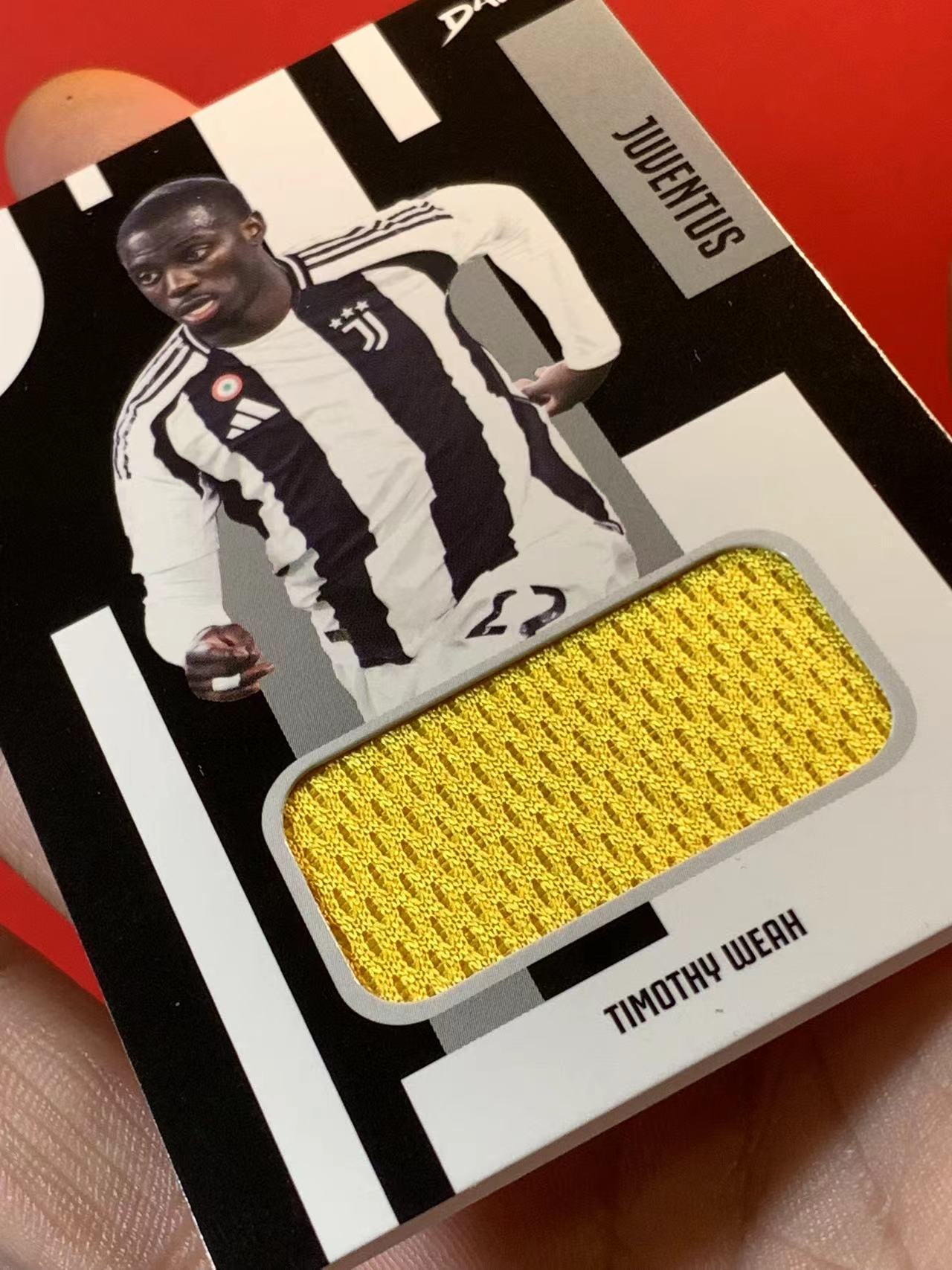(詹叔代拍)2024-25 DAKA 达咖 尤文图斯 足球俱乐部 队盒 TIMOTHY WEAH 蒂莫西 维阿 尤文图斯 美国 球衣物料切割 卡品如图 顺丰寄付 泰山