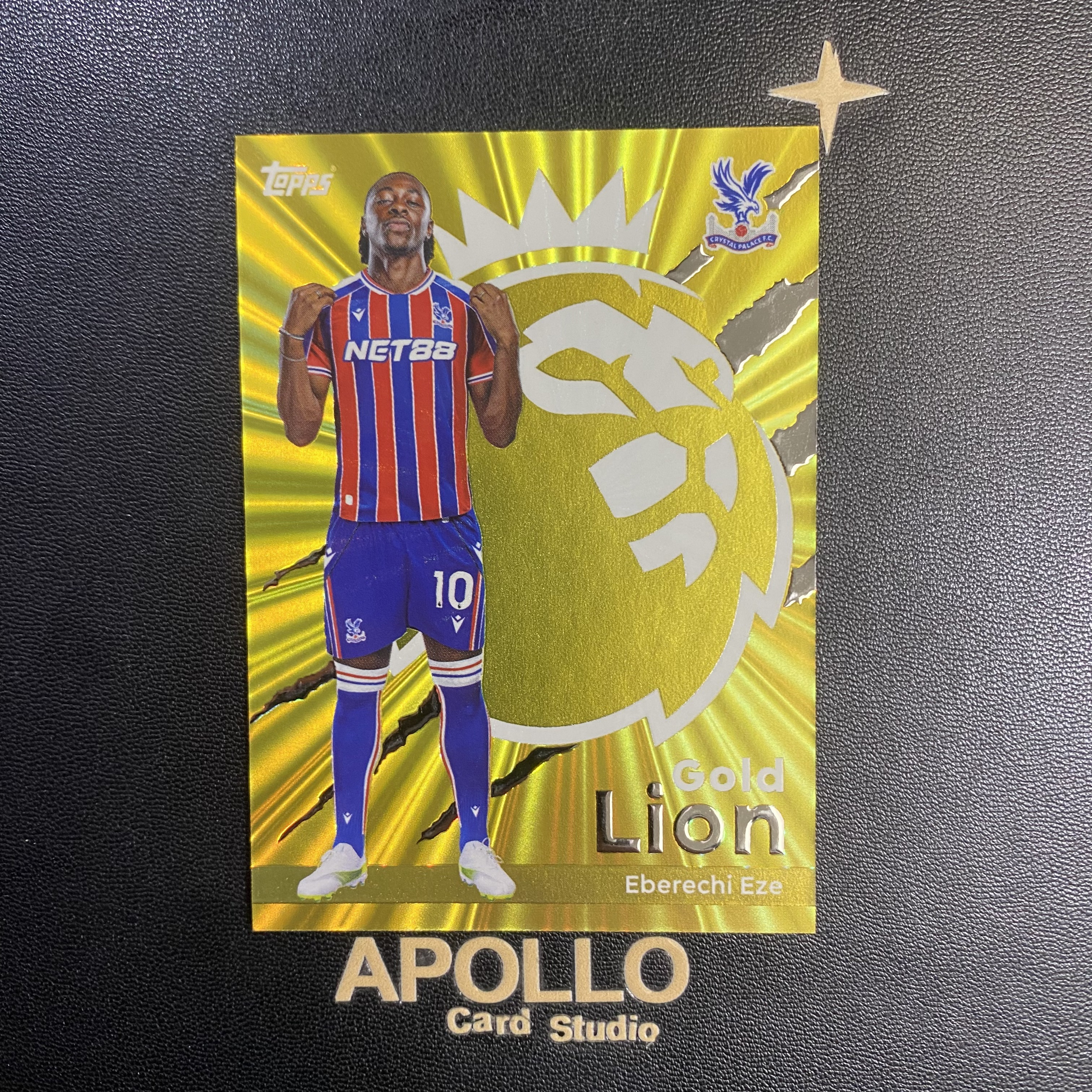 2025-26 Topps Premier League Eberechi Eze 埃泽 英超新赛季 水晶宫 金狮特卡 卡品如图 -枫