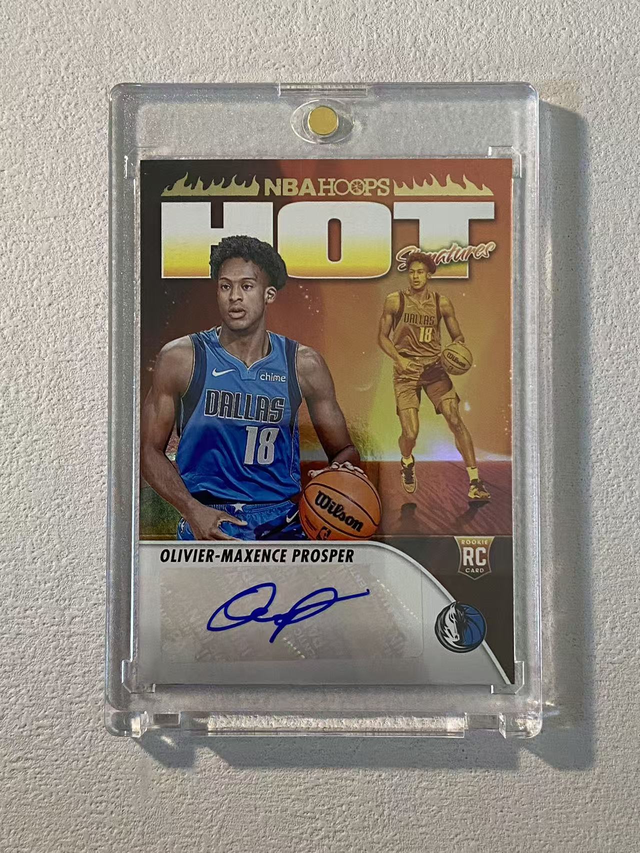 2023-24 Panini Hoops Olivier-Maxence Prosper RC 独行侠 新秀rc 普罗斯珀 签字 hot签 收藏必备