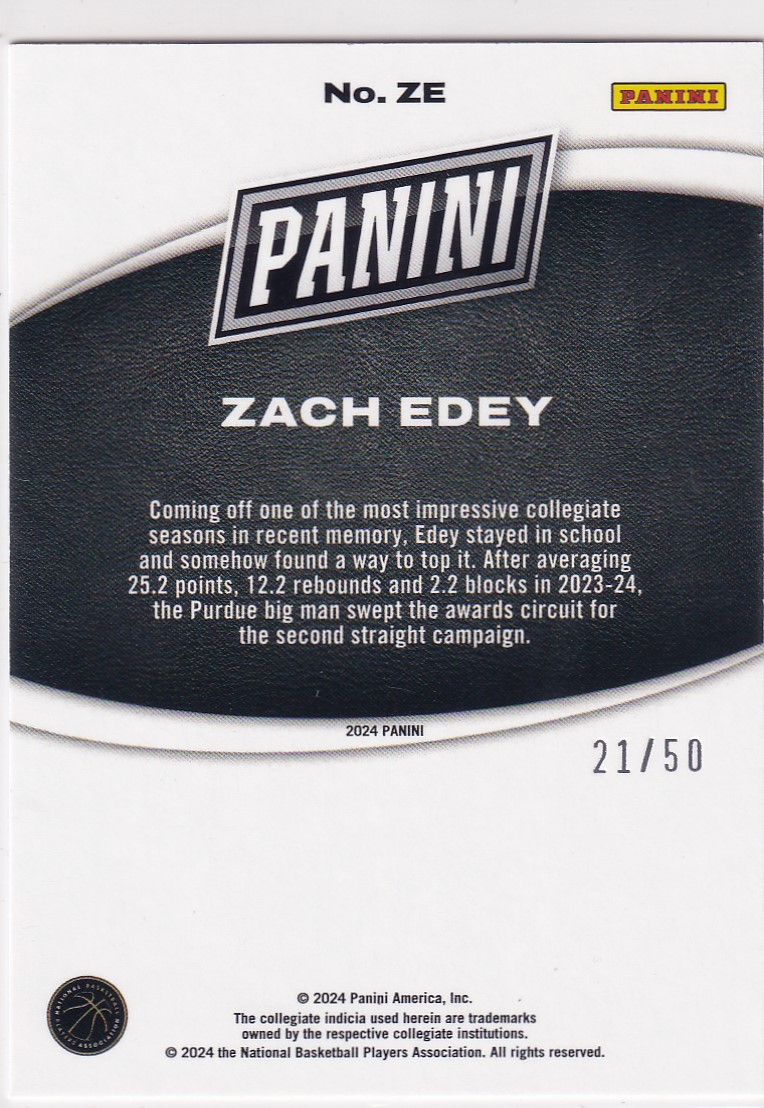 【thebighit】不累计大乔克.2023-24 Panini Black Friday 黑五 扎克 伊迪 周志豪 新秀 RC /50编