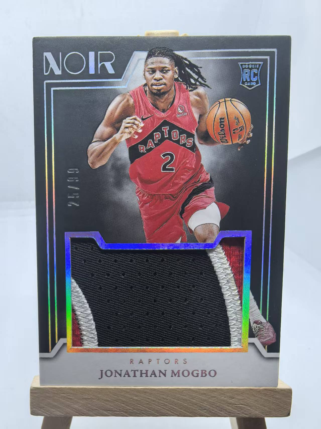 2024-25 panini Noir 诺尔 Jonathan Mogbo 乔纳森 莫格博 99编 新秀rc 单窗 球衣物料 暴力切割patch