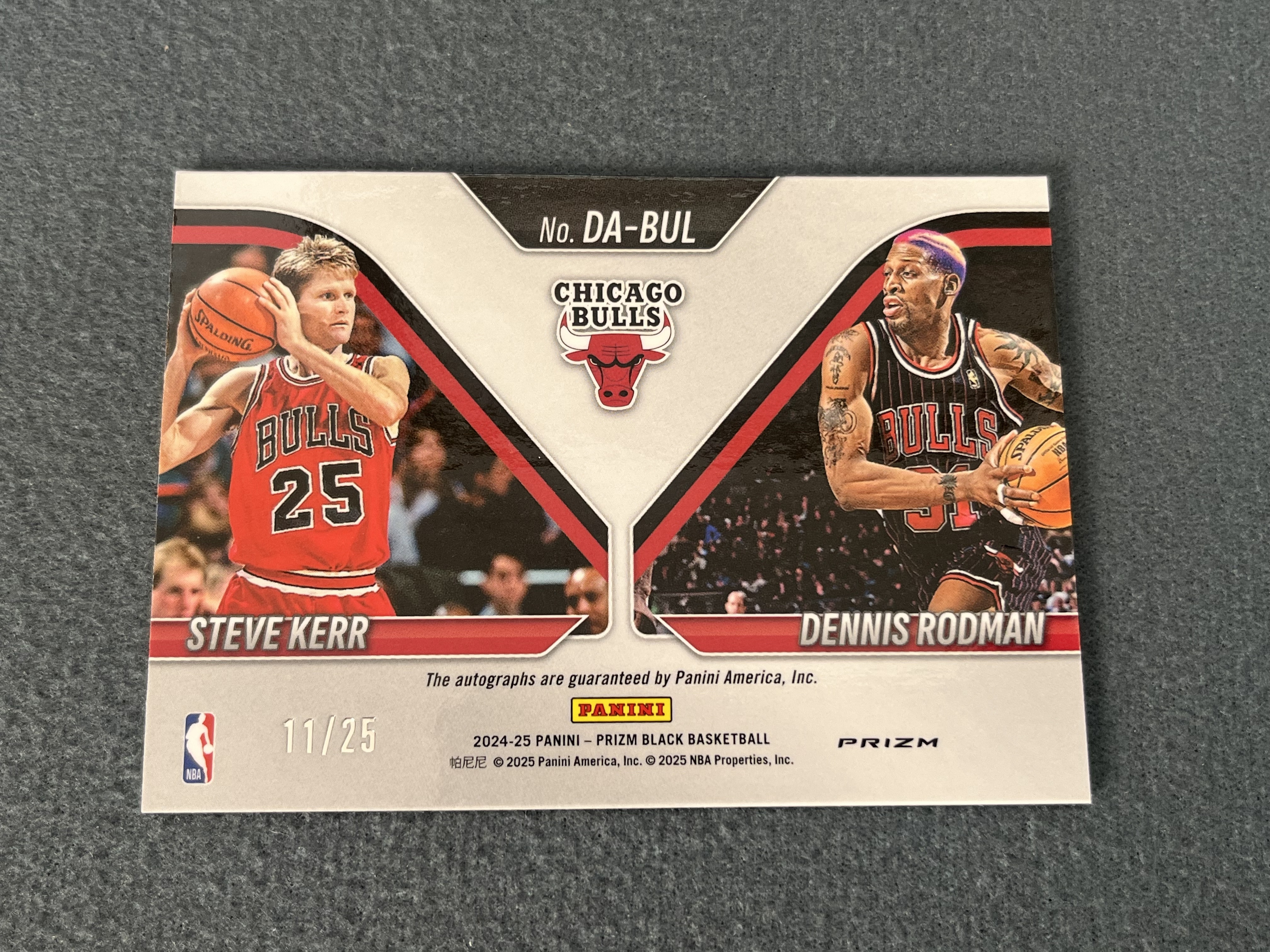 【大盘鸡拍卖】2024-2025 Panini prizm 丹尼斯 罗德曼 史蒂夫 科尔 11/25 mojo折 双人签字 签字 卡品如图 收藏必备