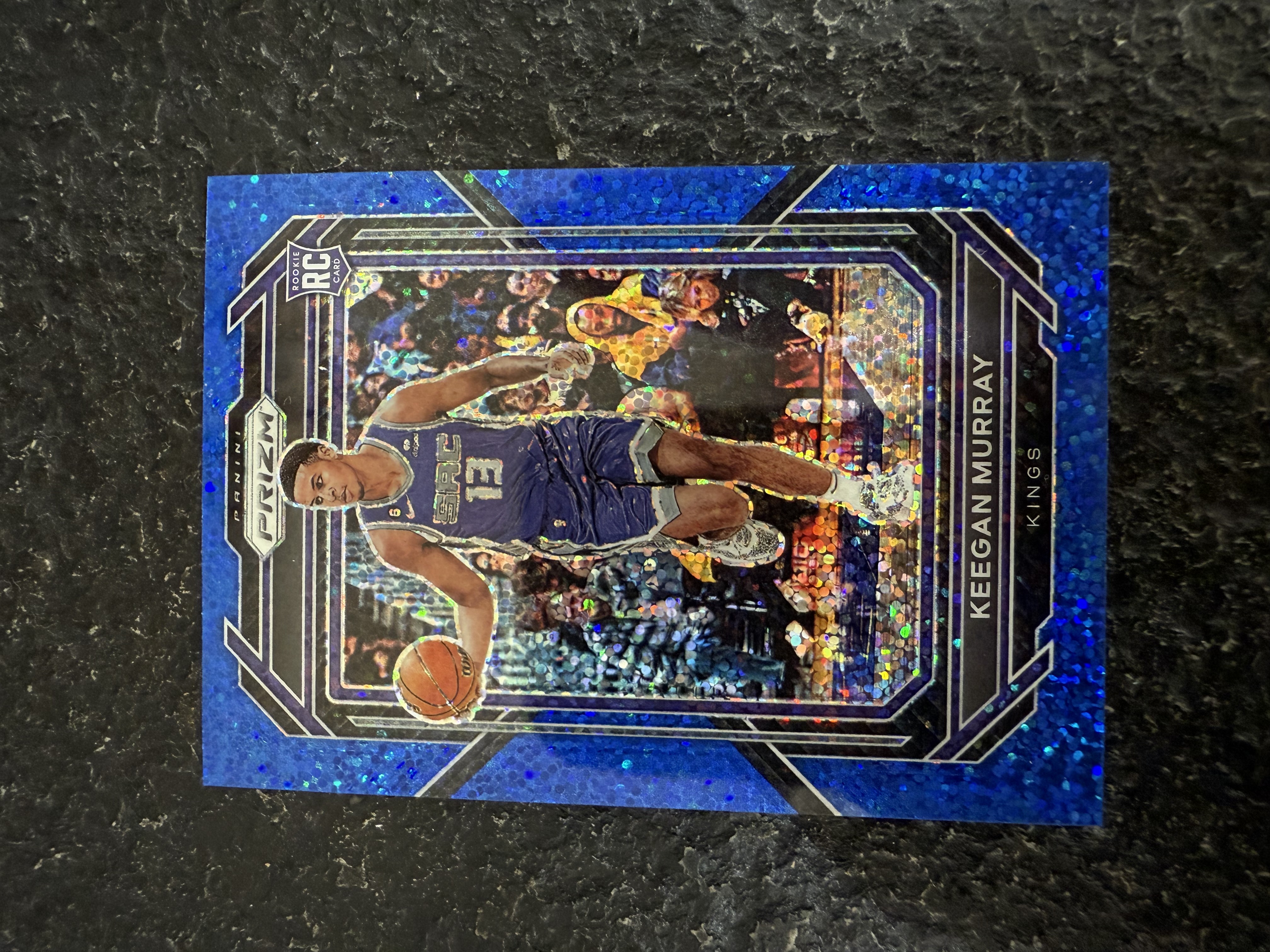 2022-2023 PANINI PRIZM 新秀RC 基根 穆雷 国王 144编 蓝碎点折 大热新秀 稀有折射 收藏佳品 卡品如图 拍前细看备注