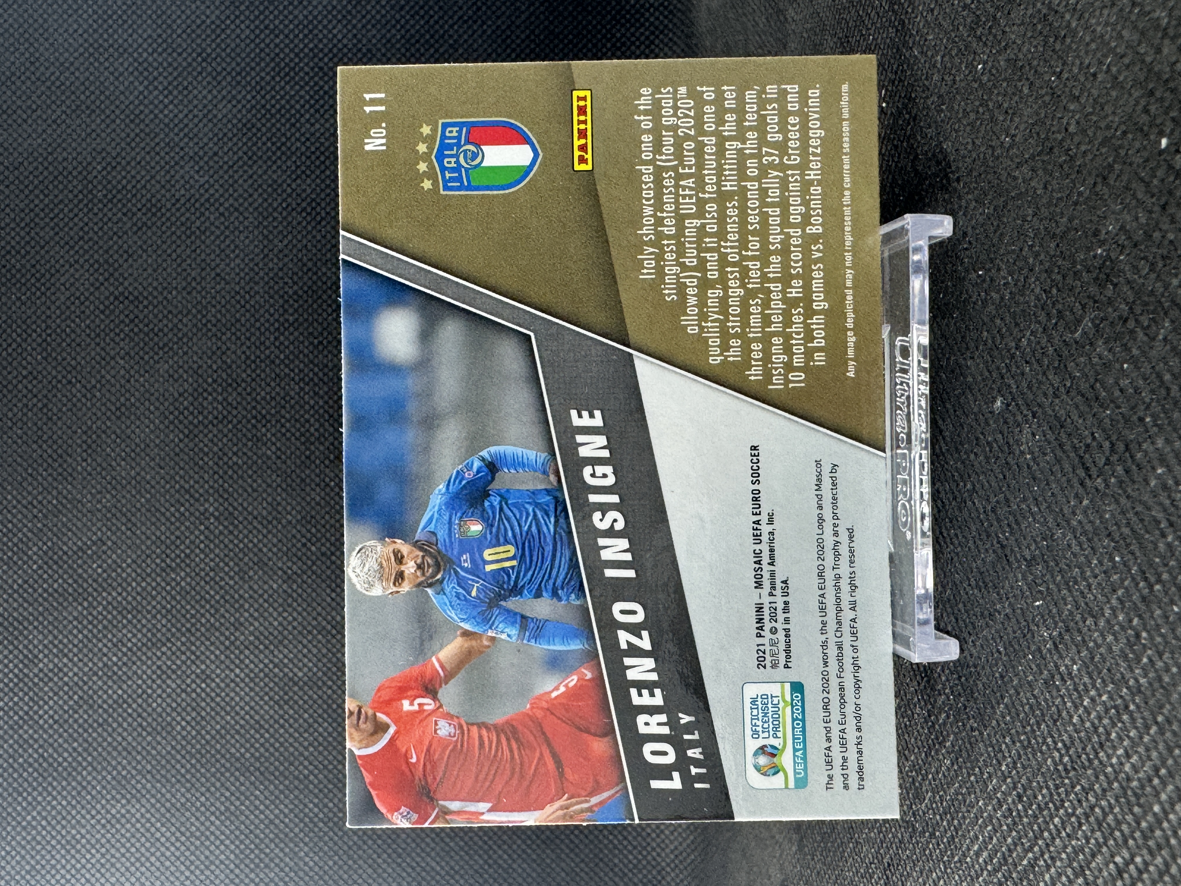 2021 Panini MOSAIC UEFA EURO Lorenzo Insigne 2020欧洲足球锦标赛 意大利 洛伦佐·因西涅 Montage 特卡