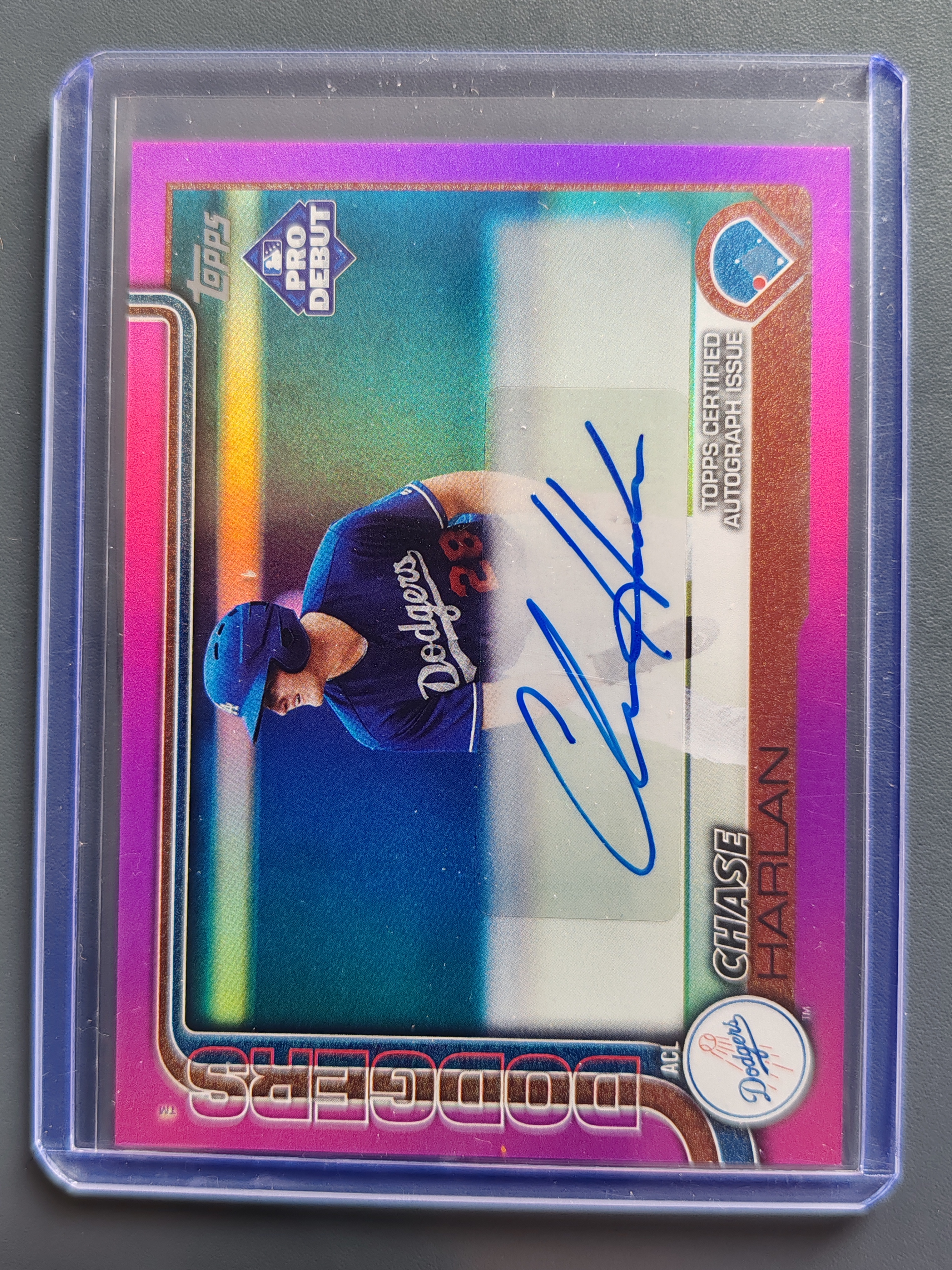 2025 Topps Pro Debut Chase Harlan 签字!199编!紫折!【9527】