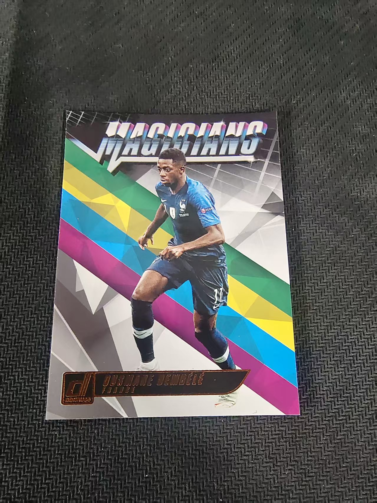 【可合并,不累计】2018-19 Panini Donruss Ousmane Dembélé 法国 登贝莱 特卡 杜蕾斯 划痕 边角瑕疵 #18