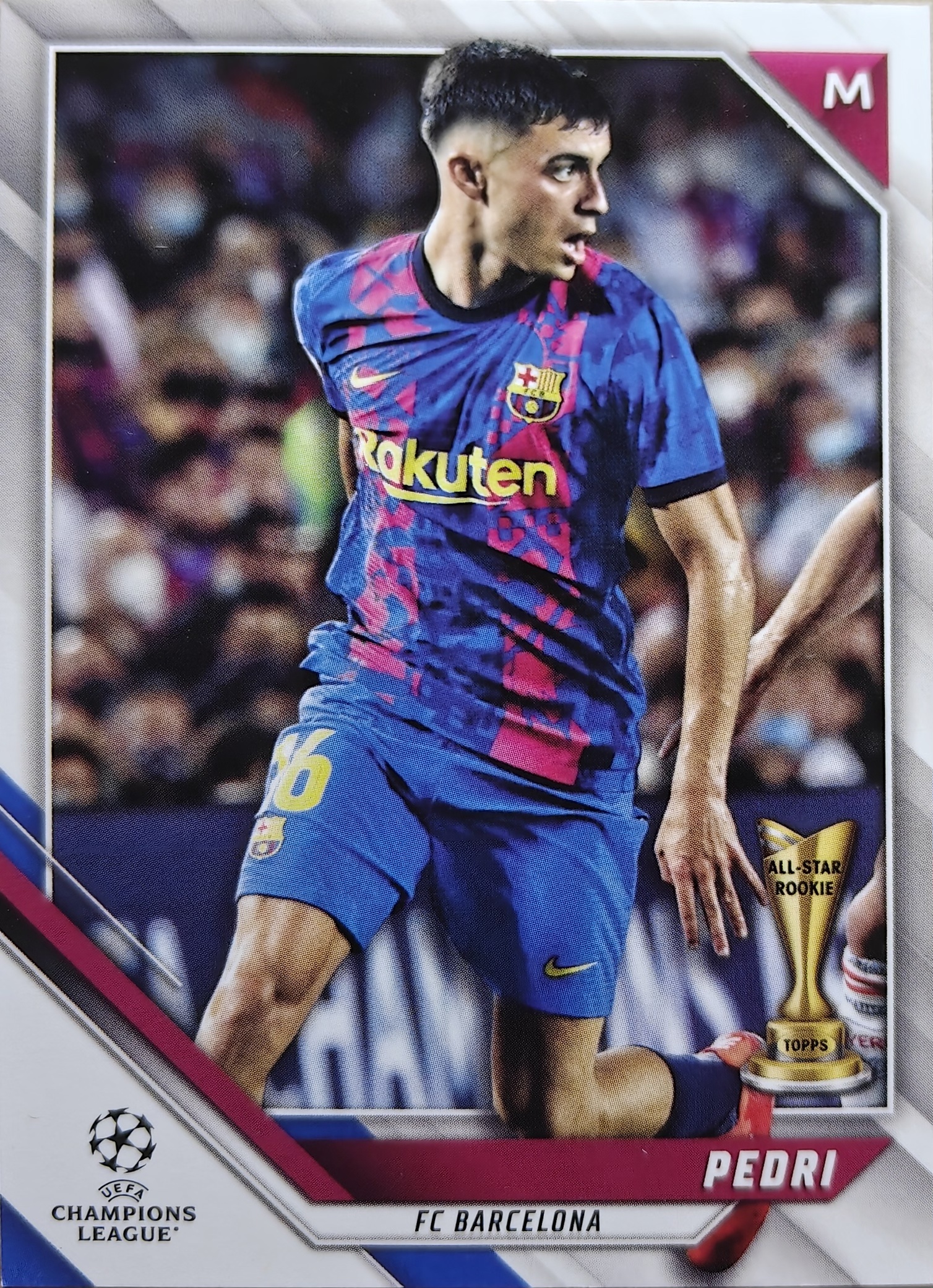 2022 Topps UEFA Champions League Pedri 欧冠 巴萨 巴塞罗那 带刀 佩德里