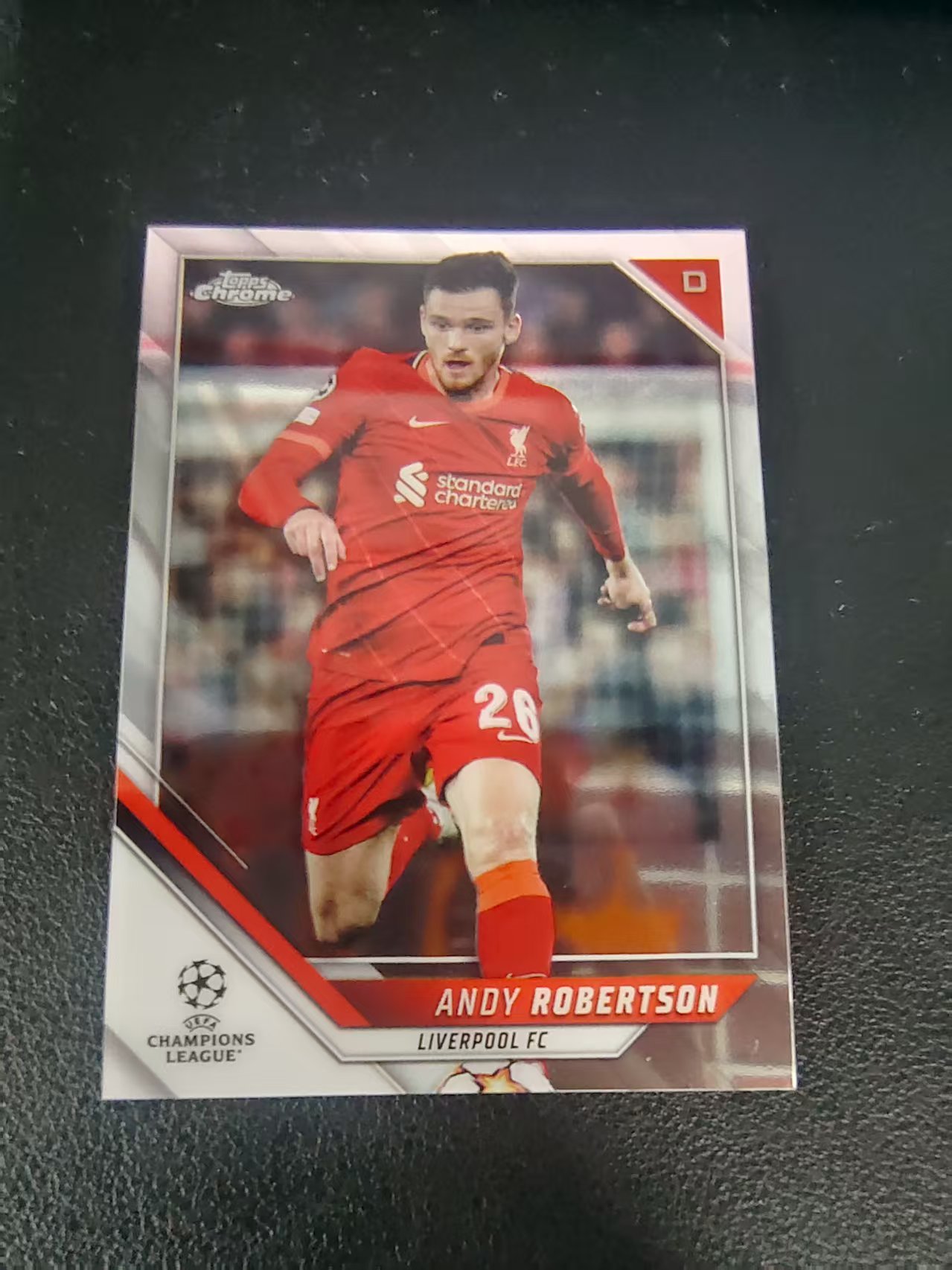 【可合并,不累计】2022 Topps Chrome Andrew Robertson 欧冠 利物浦 罗伯逊 欧冠 划痕 边角瑕疵 #125