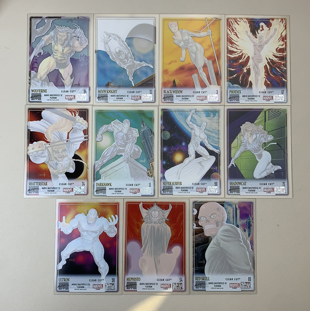 【弈卡代拍】2024 SKUBOX MARVEL漫威 Masterpieces 92白金 复刻大师 胶片 特卡 金刚狼 月光骑士 黑寡妇等 打包 品相如图 凑套必备 Mito