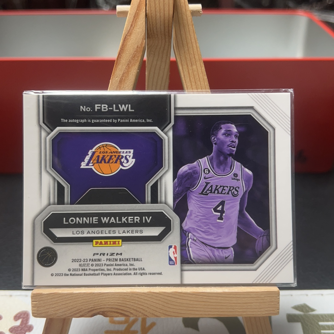 【SY代卖sy0540-可累积-瑕疵看图】2022-23 Panini Prizm Lonnie Walker IV 湖人 朗尼沃克 签字