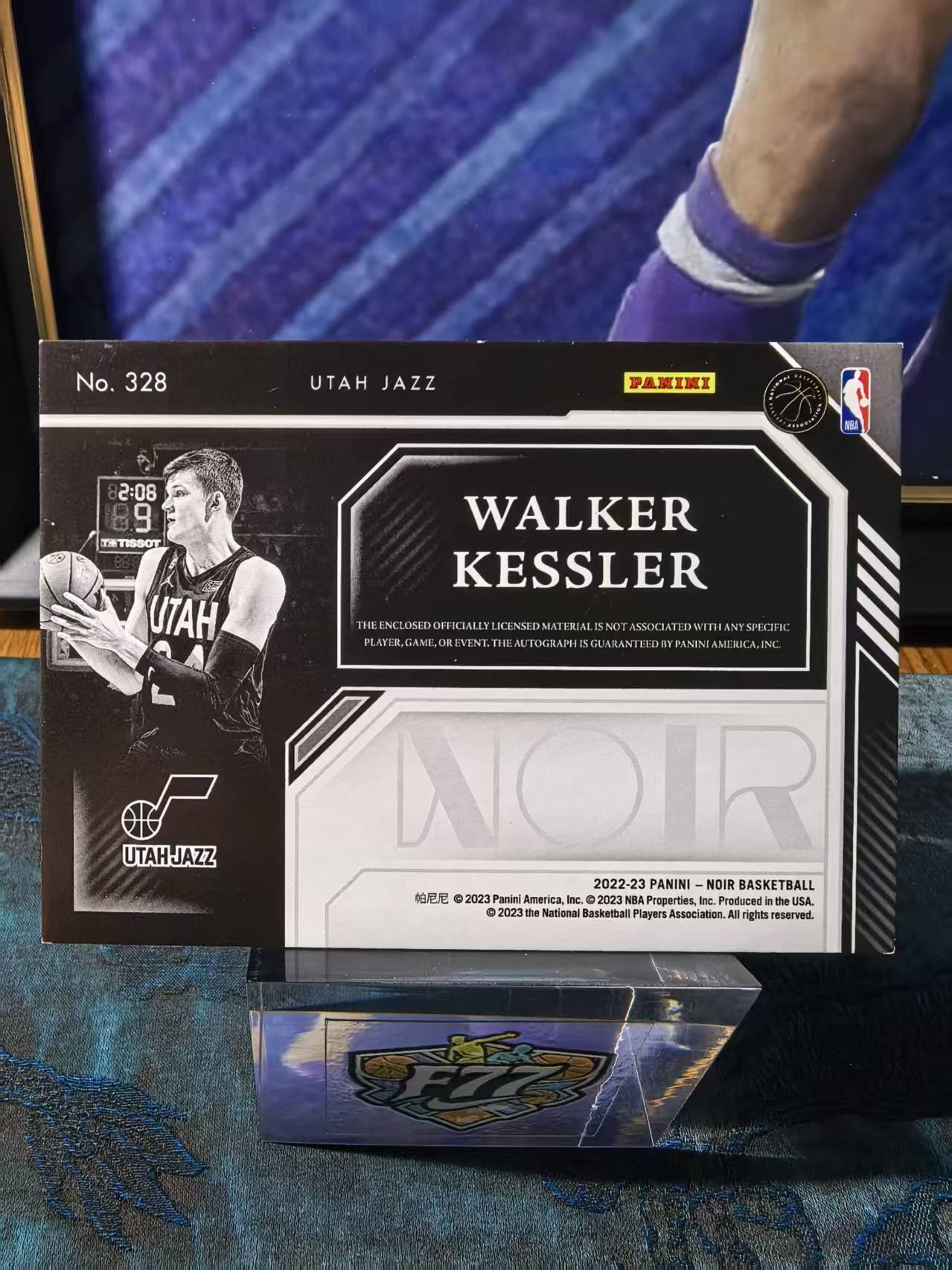2022-23 Panini Noir Walker Kessler 爵士 新秀 rc 沃克 凯斯勒 卡签 签字 双色球衣字母切割 rpa 34/99编 内线悍将 收藏必备 叶叶