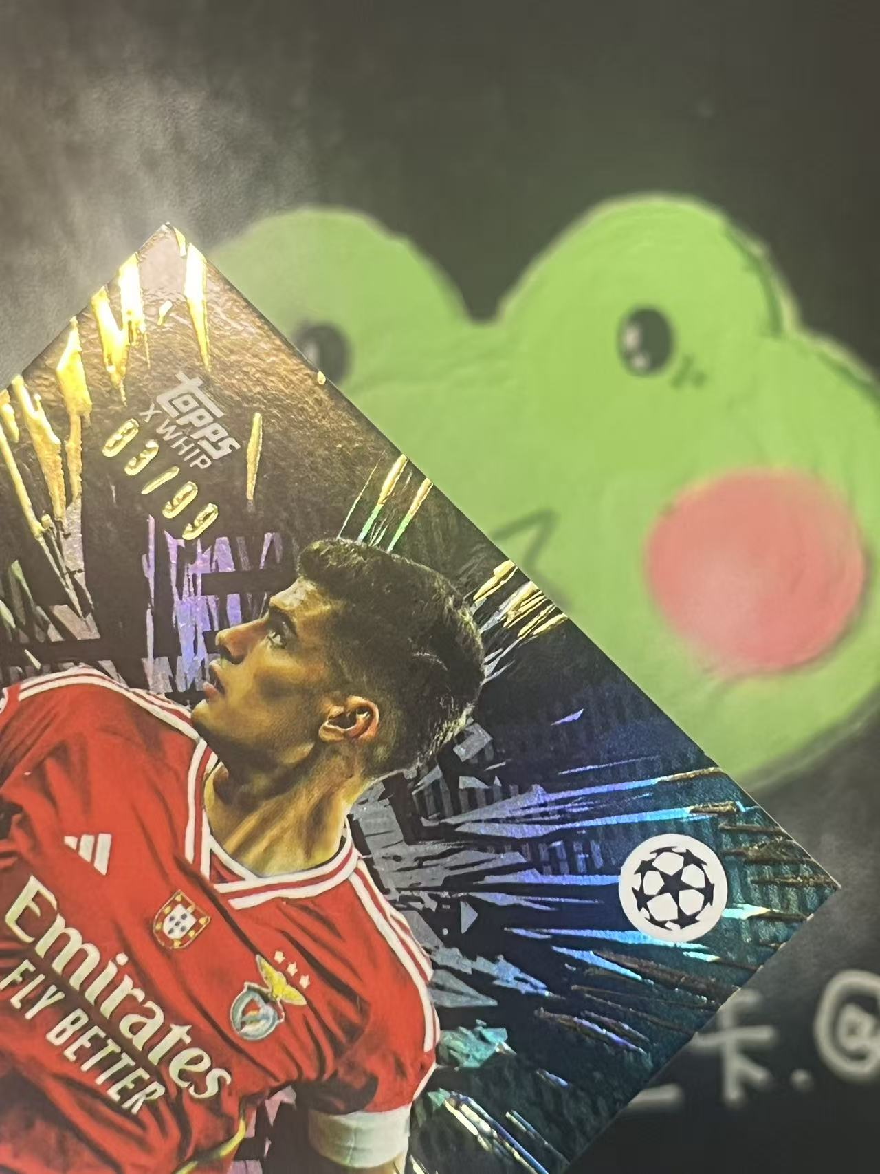 2023-24 Topps Gold Antonio Silva GOLD 本菲卡 安东尼奥 席尔瓦 99编 签字 微瑕如图【ZYP代拍】望灯