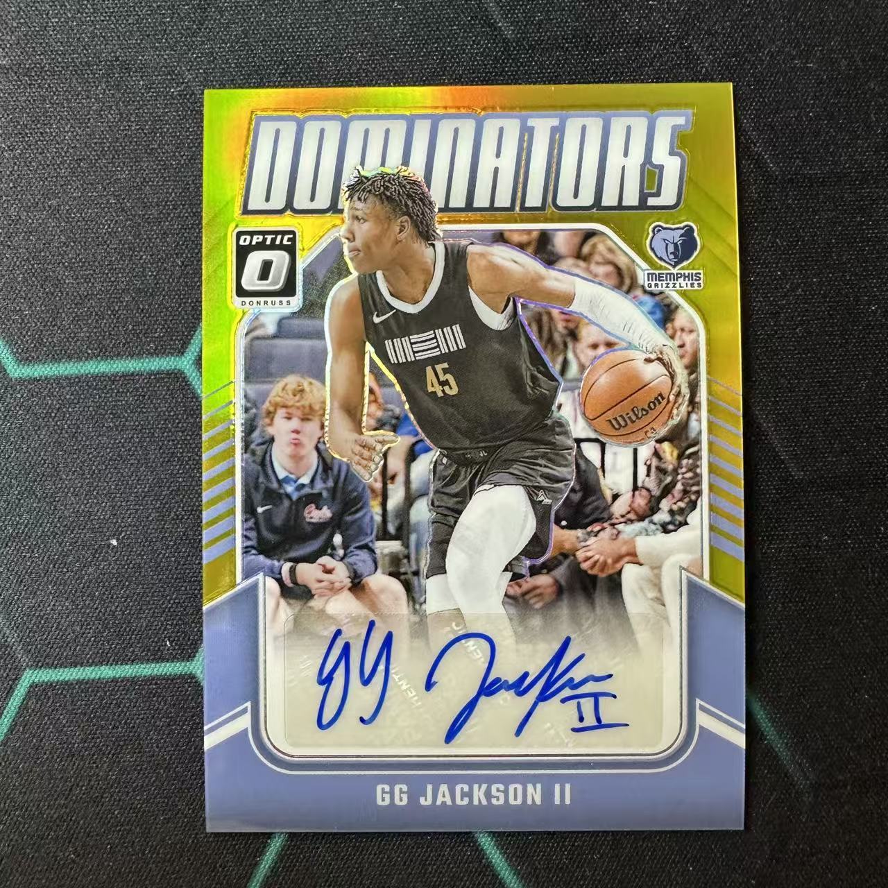 2024-25 Panini Optic G.G. Jackson 【阿福代卖】GG 杰克逊 灰熊 杜蕾斯 OP 04/10编 金折 签字 收藏必备(行行行A)