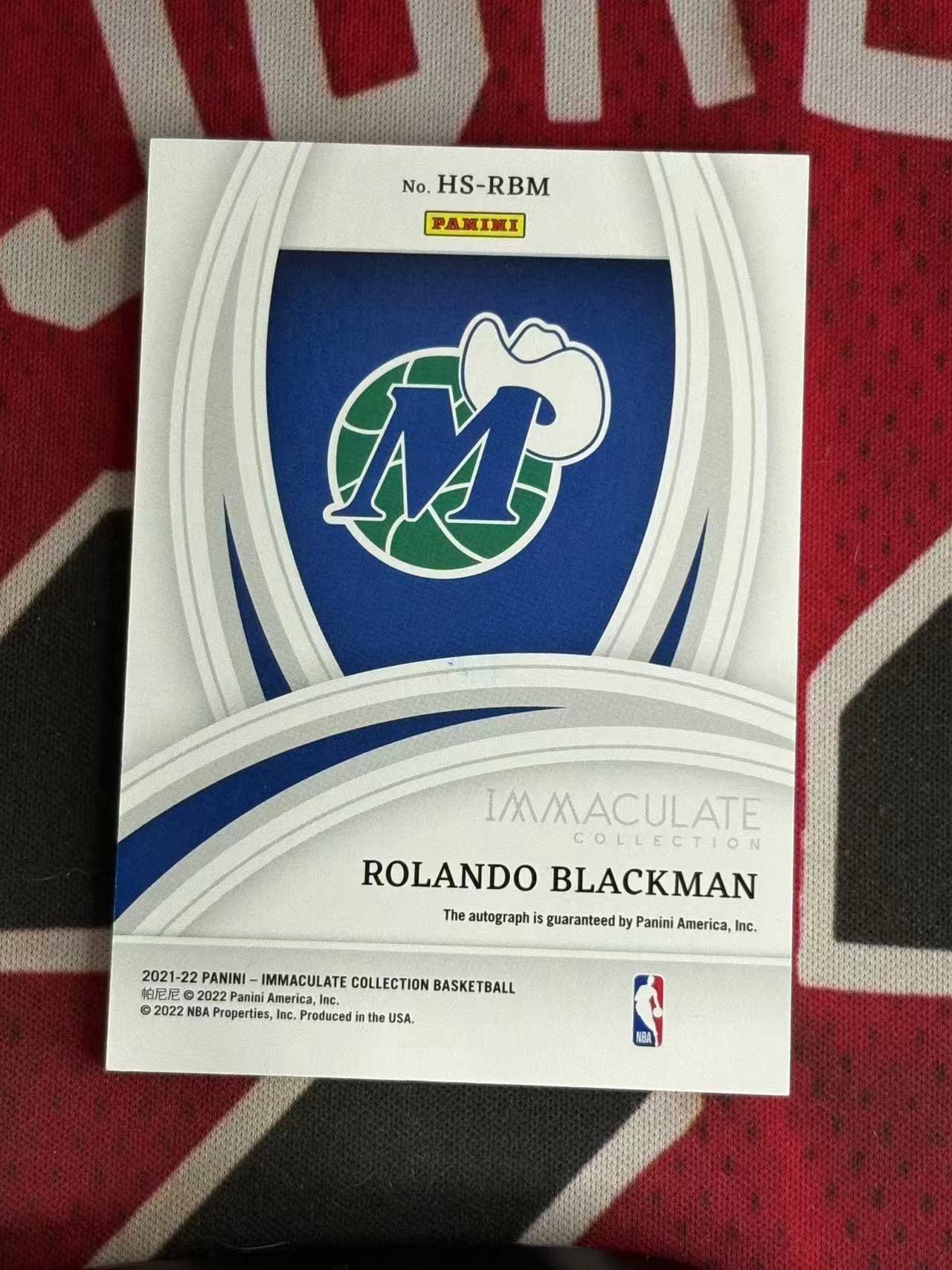 2021-22 PANINI IMMACULATE 爱咪咪高端系列 ROLANDO BLACKMAN 独行侠名宿 罗兰多布莱克曼 49编 签字卡 HERALDED签 专收凑套必备【烂臭嘴拍卖】