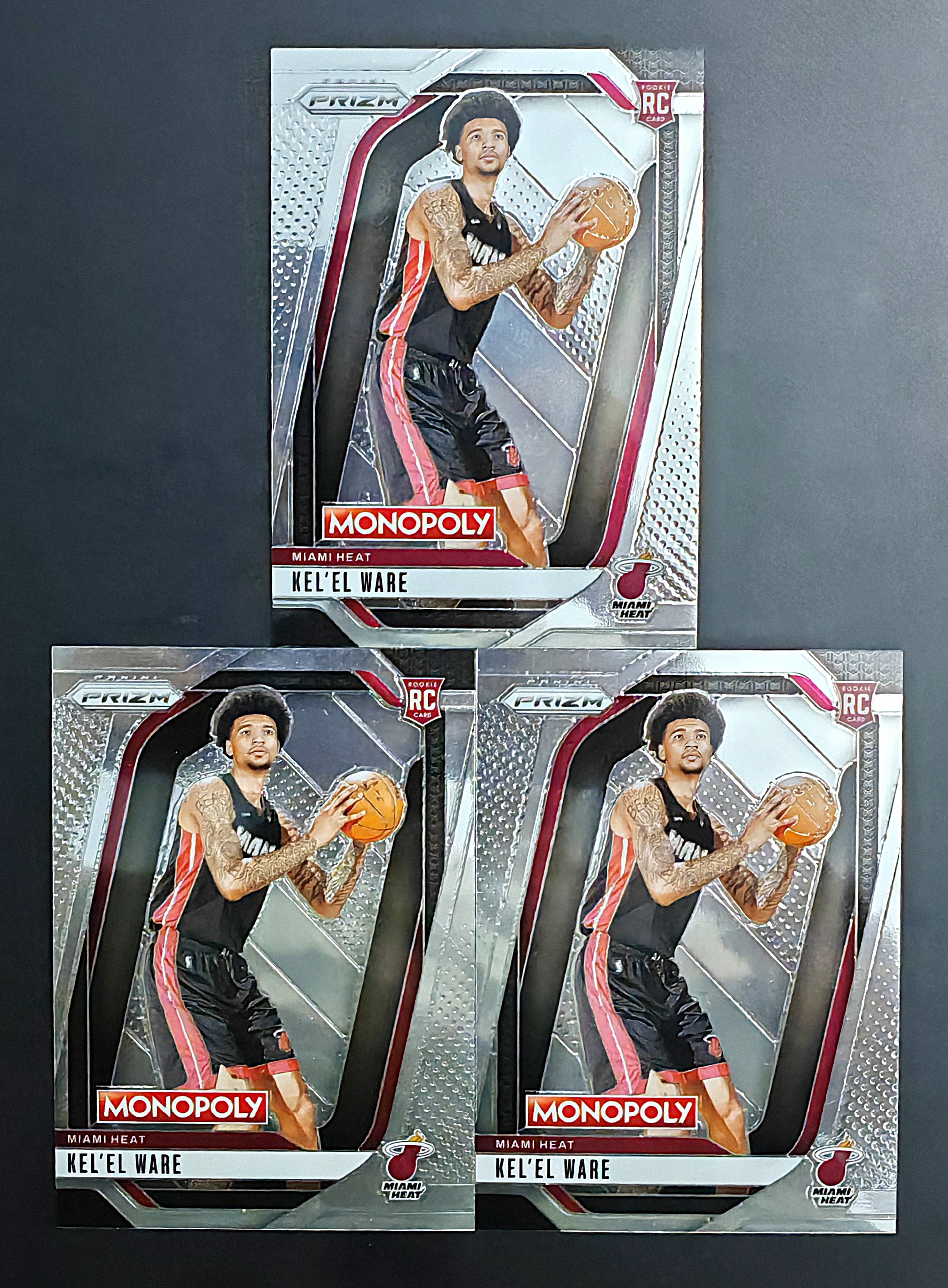 2024-25 Panini Prizm Monopoly Kel'el Ware RC 凯莱尔 韦尔 小文班亚马 潜力新秀 先发中锋 热火队 PZ大富翁系列 Base打包 卡品如图 彩虹套凑套必备