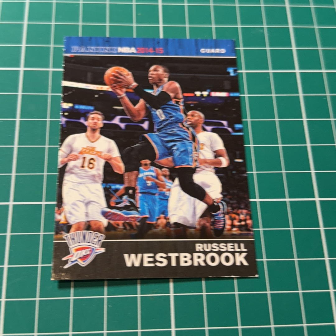 2014-15 Panini Americana Russell Westbrook S.p.a. 拉塞尔威斯布鲁克 威少 雷霆 十年老卡 绝版卡 稀有base