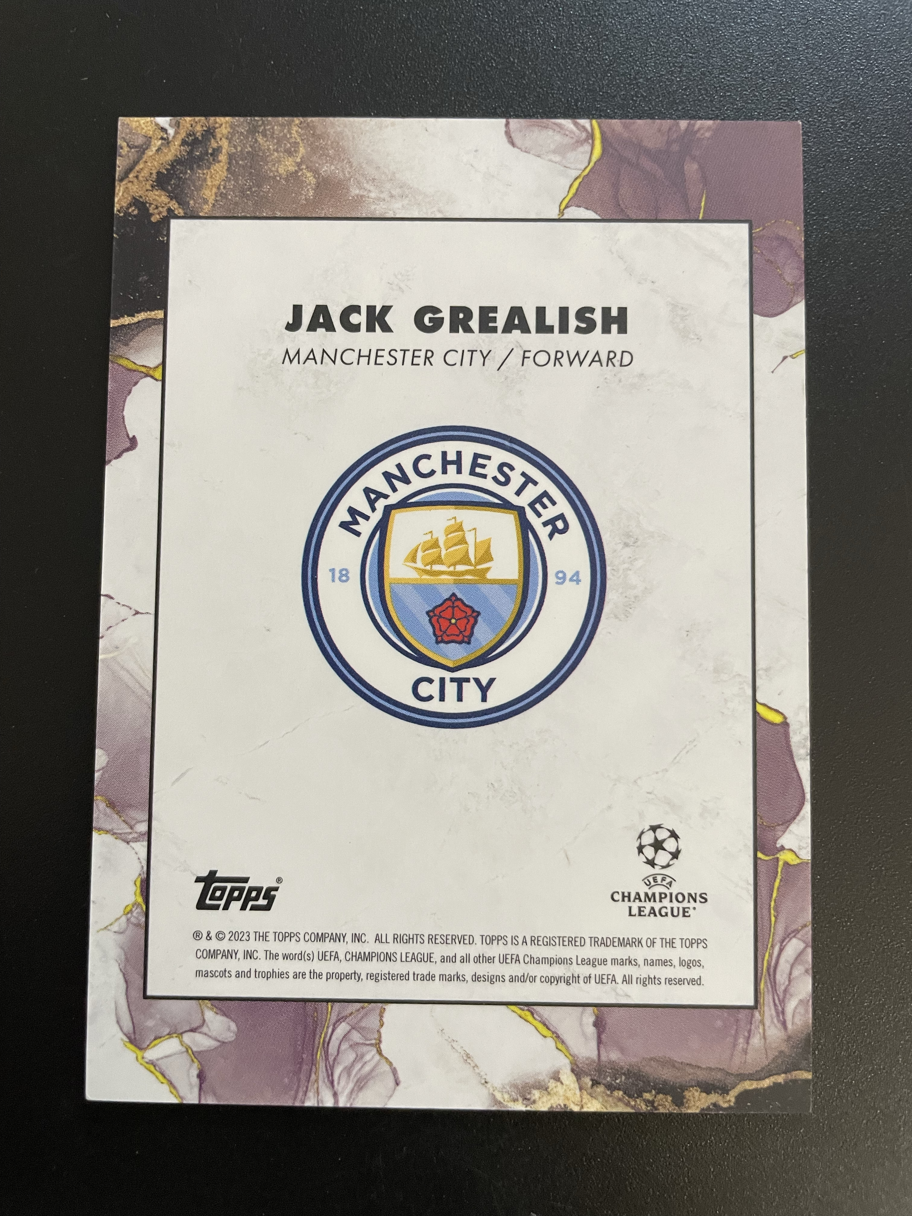 2023 Topps inception Jack Grealish 【hellfire拍卖】topps 盗梦空间系列 曼城 英格兰 格拉利什 base jjj