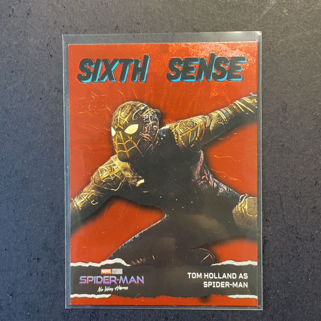 2024 Upper Deck Marvel (MCU) 蜘蛛侠 汤姆赫兰德蜘蛛侠 荷兰弟 大比例1:113蜘蛛感应 第六感浮雕特卡 SPS-19 2023 UD漫威影视 蜘蛛侠3英雄无归电影系列