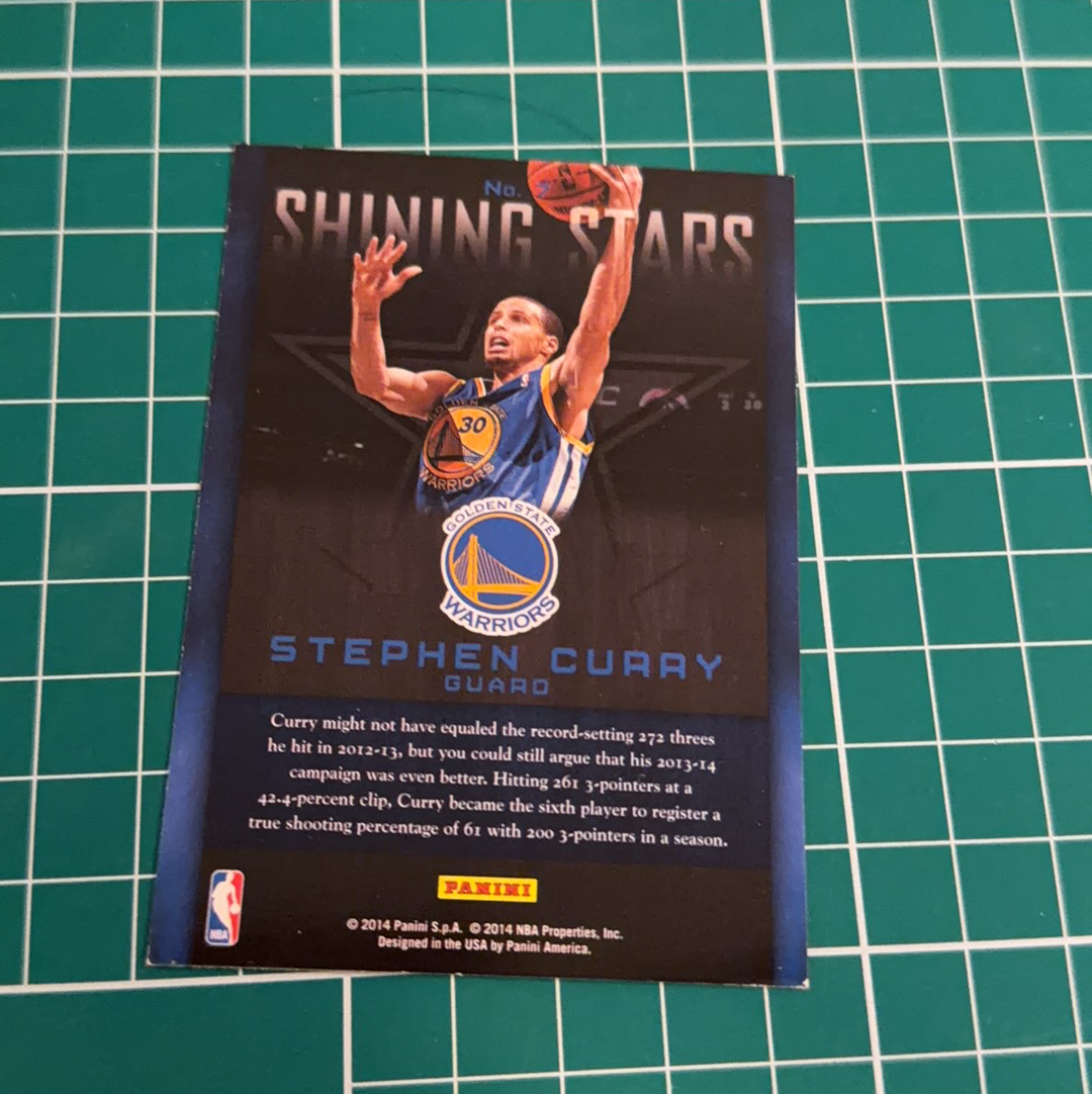 2014-15 Panini Americana Stephen Curry S.p.a. 史蒂芬库里 萌神 小学生 勇士 水花 闪卡 聚光灯特卡 十年老卡 绝版卡 稀有大比例 收藏必备