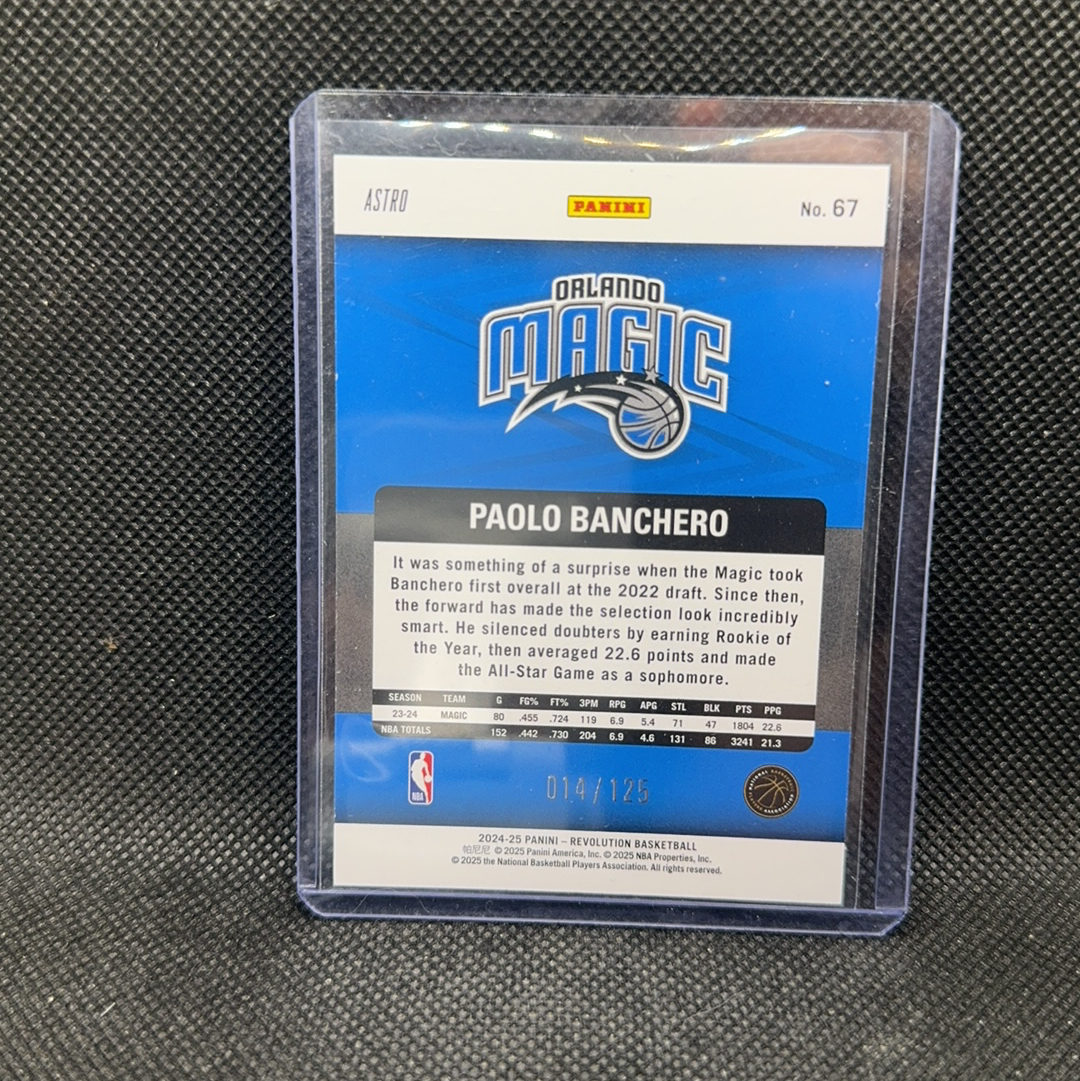 【Roseee代卖】2024-25 Panini Revolution Paolo Banchero 魔术队 保罗班切罗 125编 星星折 小权
