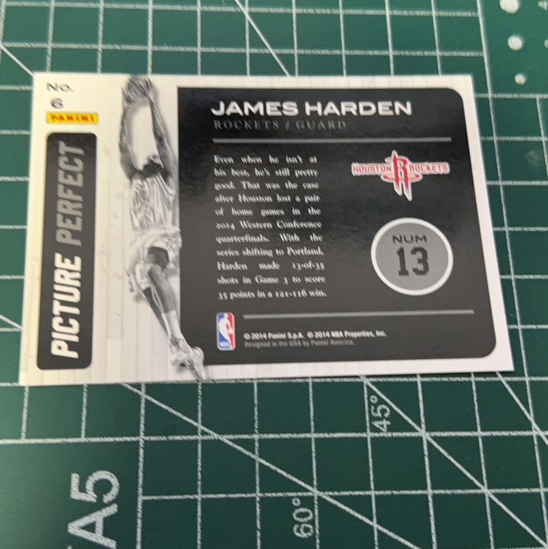2014-15 Panini Americana James Harden S.p.a. 詹姆斯哈登 大胡子 火箭队 大头特卡 双选图 闪卡 精美选图 十年老卡 绝版卡 稀有大比例