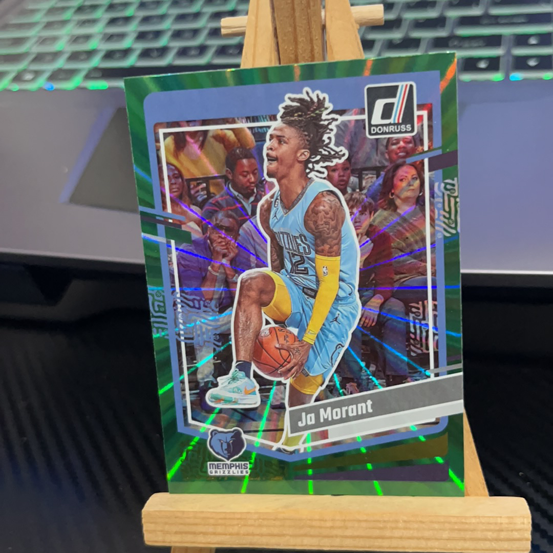 2023-24 Panini Donruss Ja Morant 贾 莫兰特 灰熊 绿折 绿佛光 折射 杜蕾斯系列 卡品如图 凑图必备 值得收藏!免费代卖!