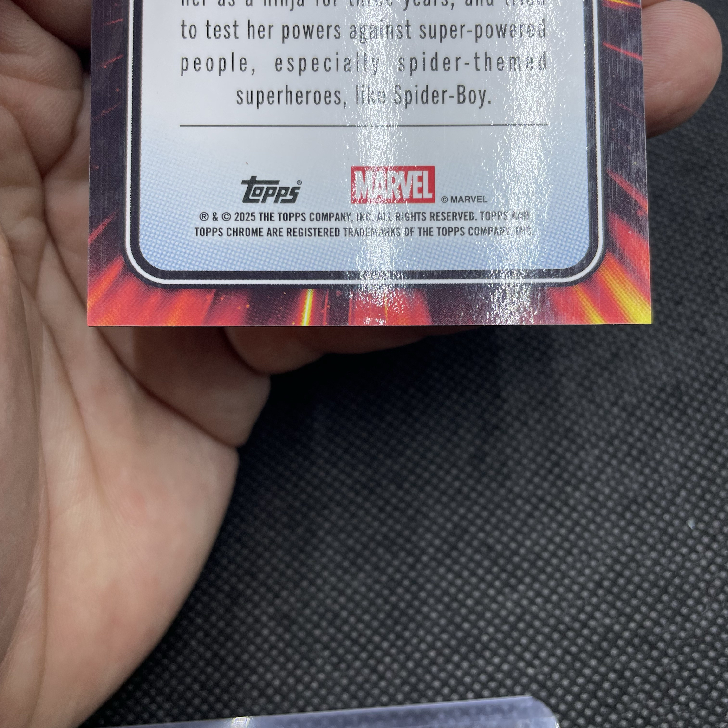 2025 Topps Chrome Spider-Girl 【无界代卖】Marvel(MCU)漫威 蜘蛛女孩 女蜘蛛侠 77/99编 绿折 绿镭射折 人气女角色 品如图 不累计 ZY
