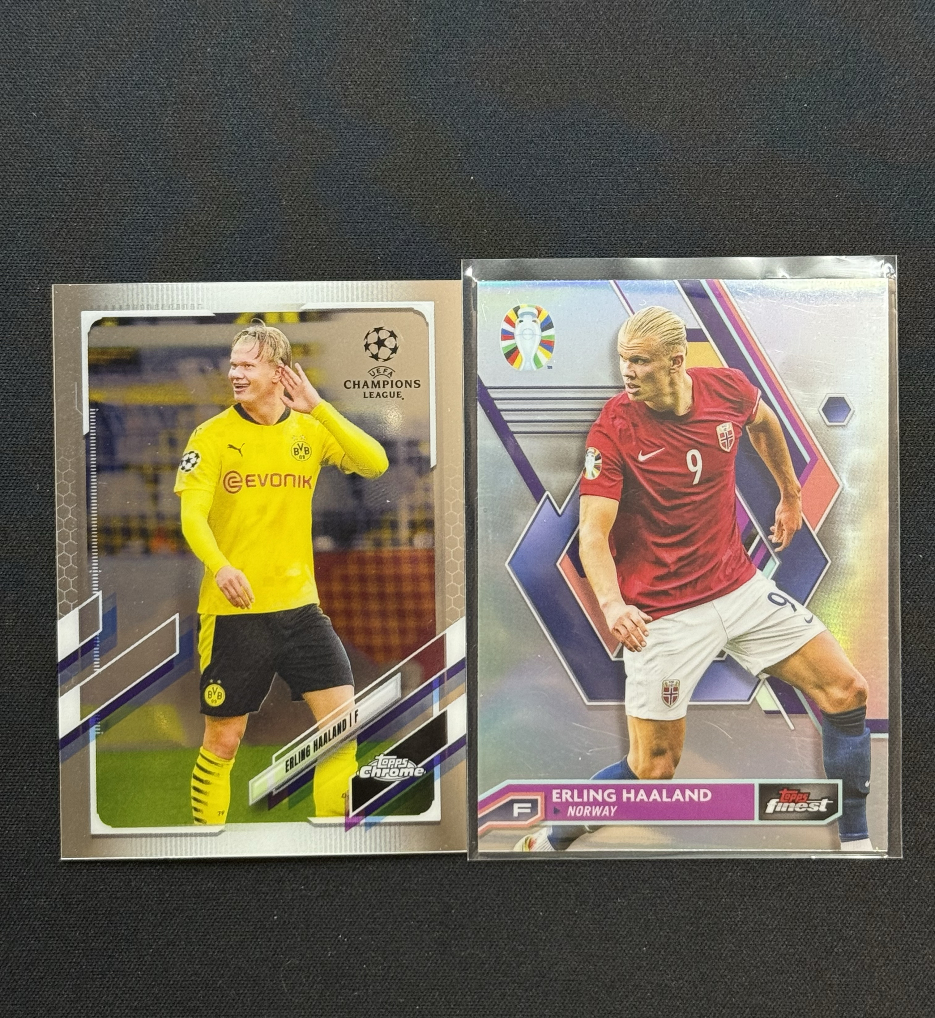 2024 Topps Finest Erling Haaland 【小贝代拍】欧洲杯 Finest tc 哈兰德 折射 Base 不保卡品 拍前看描述 XNP