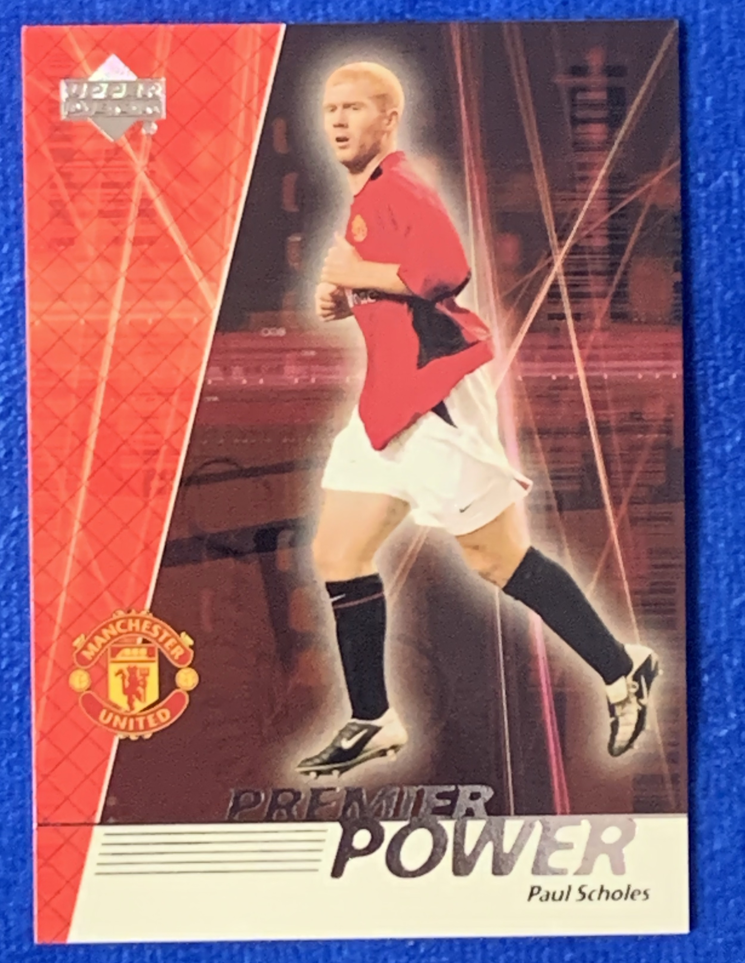 2002 Upper Deck Manchester United Paul Scholes 亚德英超力量特卡 曼联 斯科尔斯 92班 三冠王 英格兰国脚England 经典老卡 不保卡品ebay有价