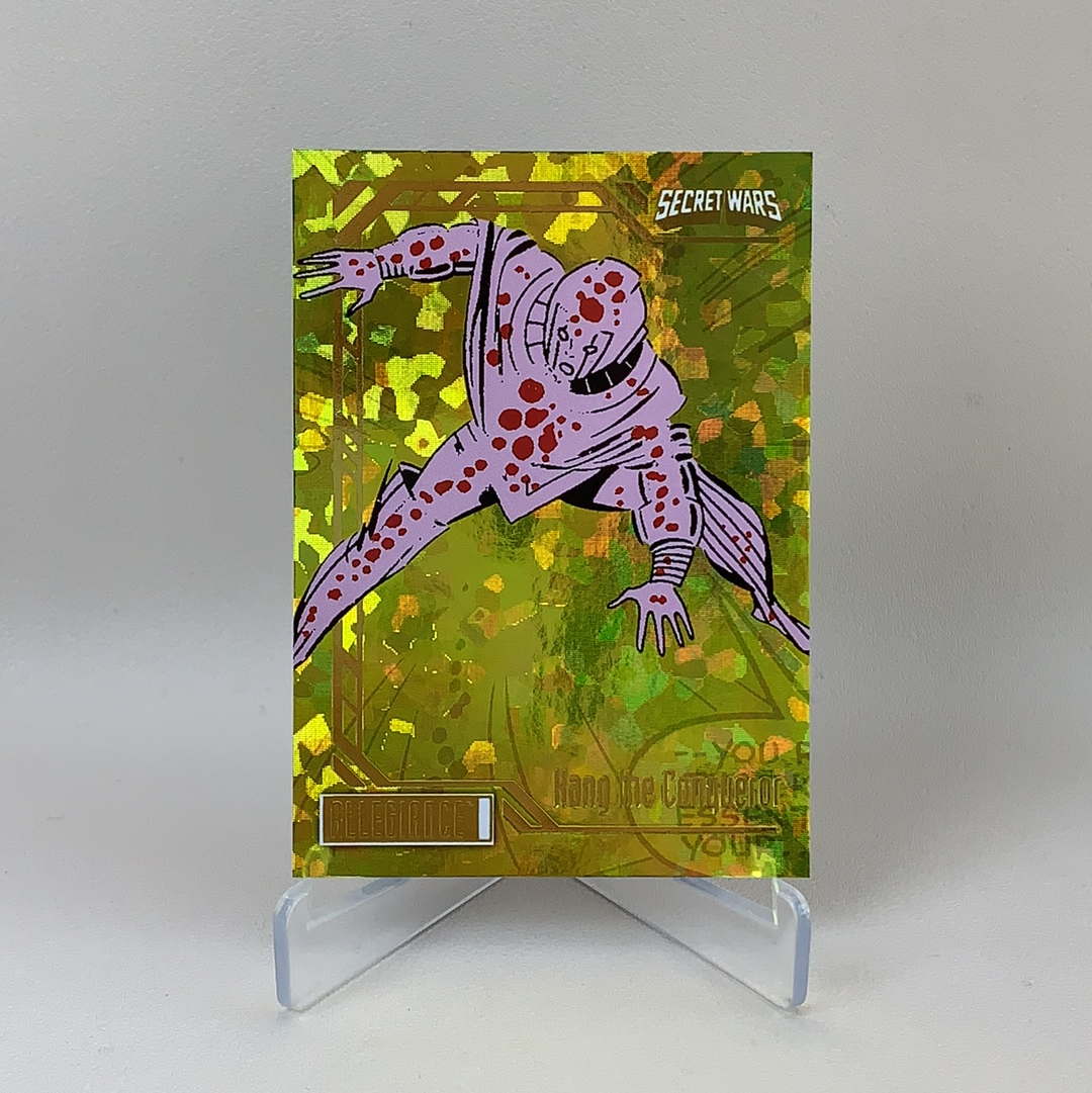 【弈卡代拍】 2023 Upper Deck Marvel 漫威 MCU Allegiance 秘密战争 黄碎冰折 Hang The Conqueror 124/149编 品相如图 凑套必备 真帕杰洛