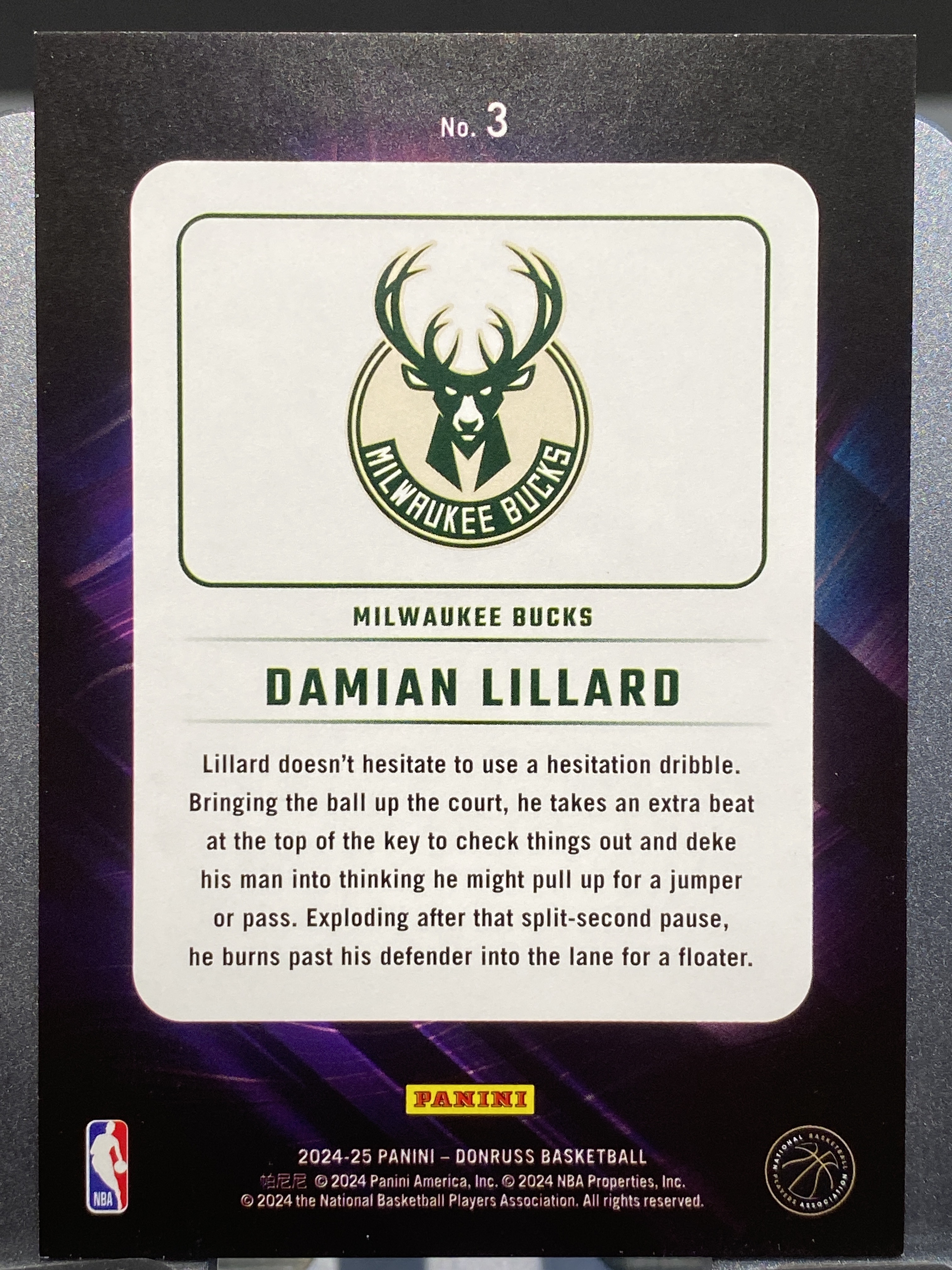2024-25 【靓星代拍】 Donruss Damian Lillard 杜蕾斯 夜行者 达米安利拉德 利指导 NightNoves 大比例 卡品如图 专收凑套必备 #火