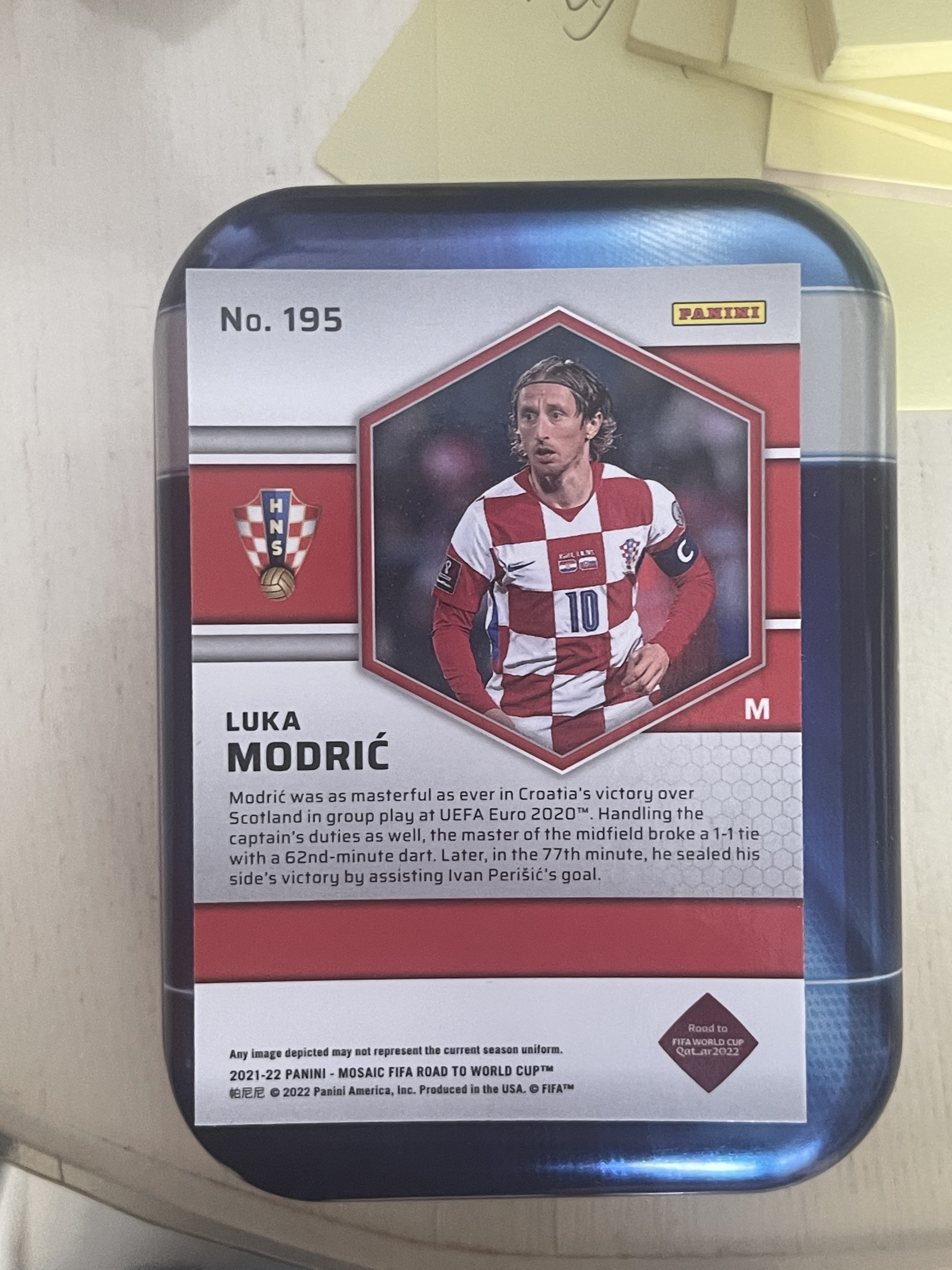 2022 Panini World Cup Prizm Luka Modric 莫德里奇 克罗地亚 国民英雄 皇家马德里 收藏必备