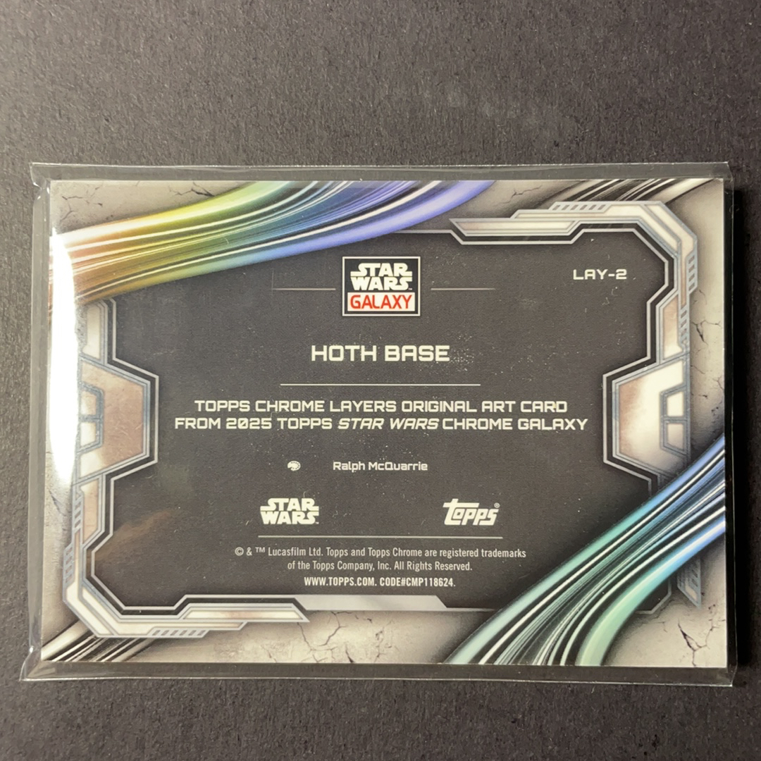 2025 Topps Star Wars 星球大战 C-3PO R2-D2 霍斯星球基地 超大比例沙盒特卡1:2054 序号LAY-2 2025 Topps Chrome星战银河Galaxy系列