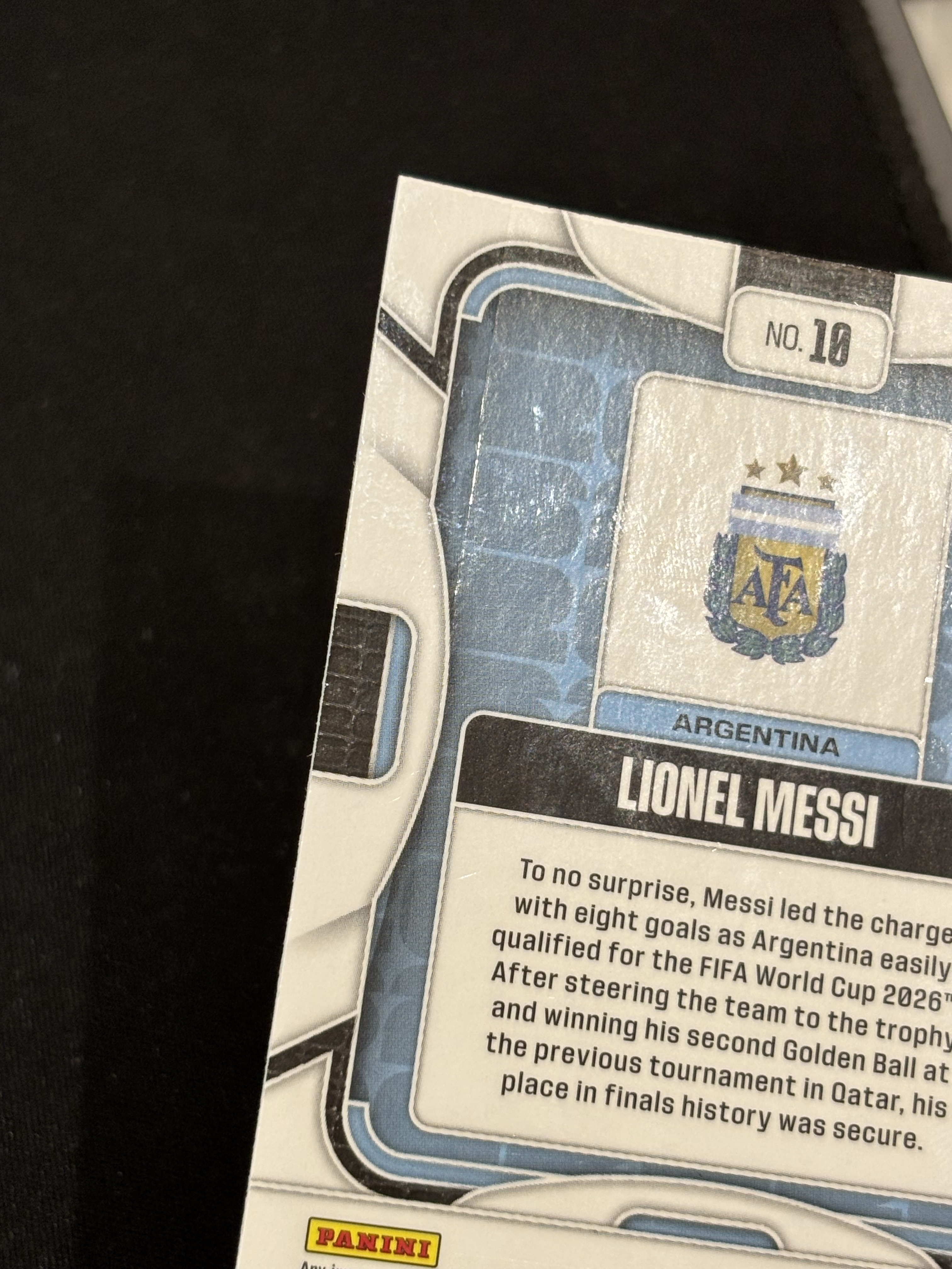 2026 Panini Prizm Fifa World Cup Lionel Messi FIFA 世界杯 梅西 球王 Goat 阿根廷 base 瑕疵如图 - pang