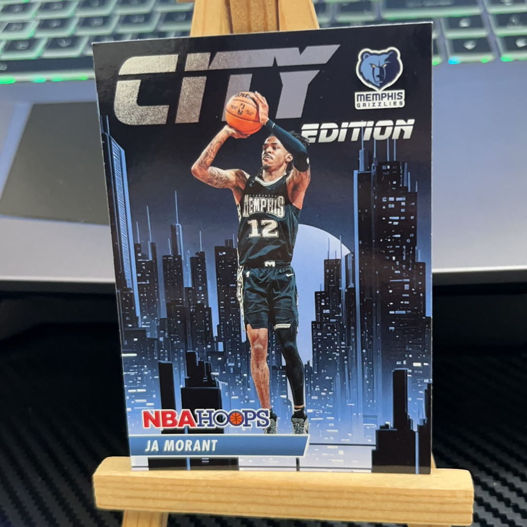 2023-24 Panini NBA Hoops Ja Morant 贾 莫兰特 灰熊 城市特卡 hoops系列 卡品如图 凑图必备 值得收藏!免费代卖!
