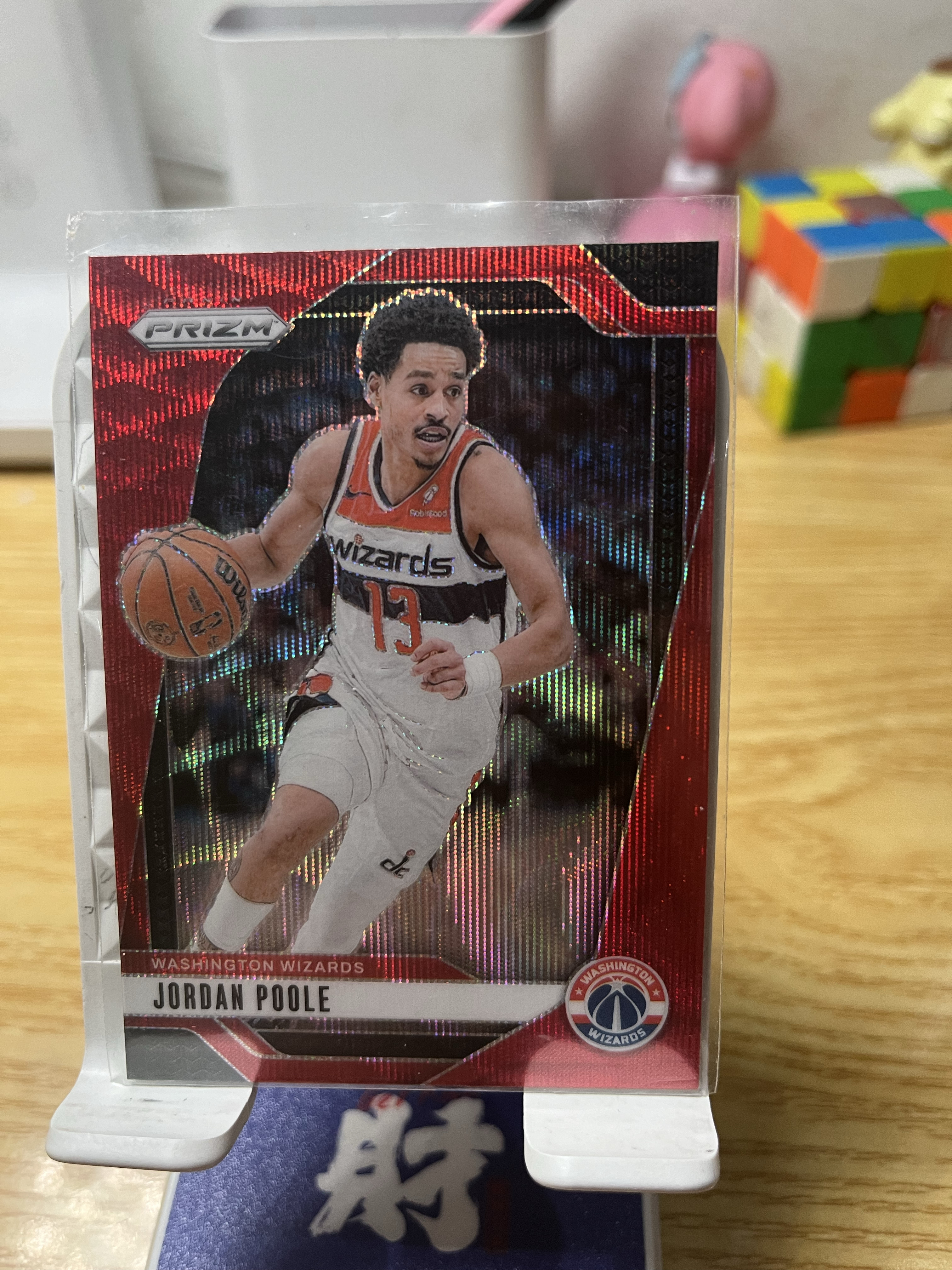 A8 2024-25 Panini Prizm Jordan Poole 奇才 乔丹普尔 红波纹 折射 卡品如图 收藏必备 凑套必备 