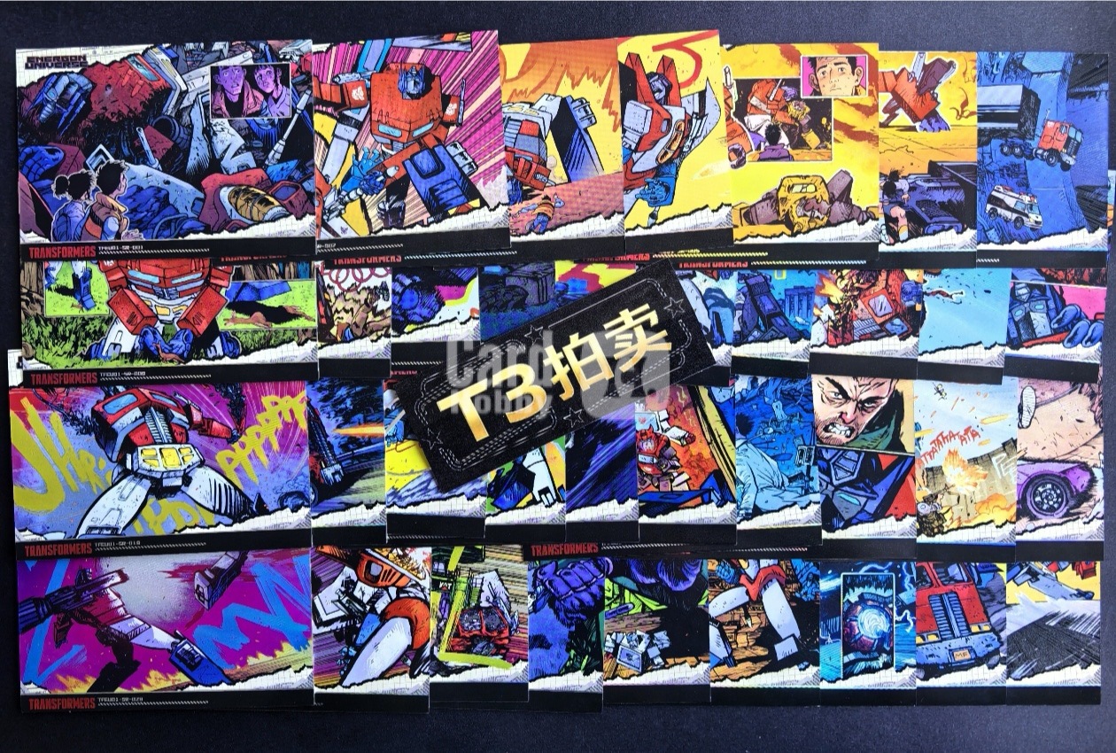 2025 ②卡游/孩之宝 变形金刚 擎天柱 变形金刚 Energon Universe 漫画风收藏卡 SR 全套36张  通行品相不保卡品