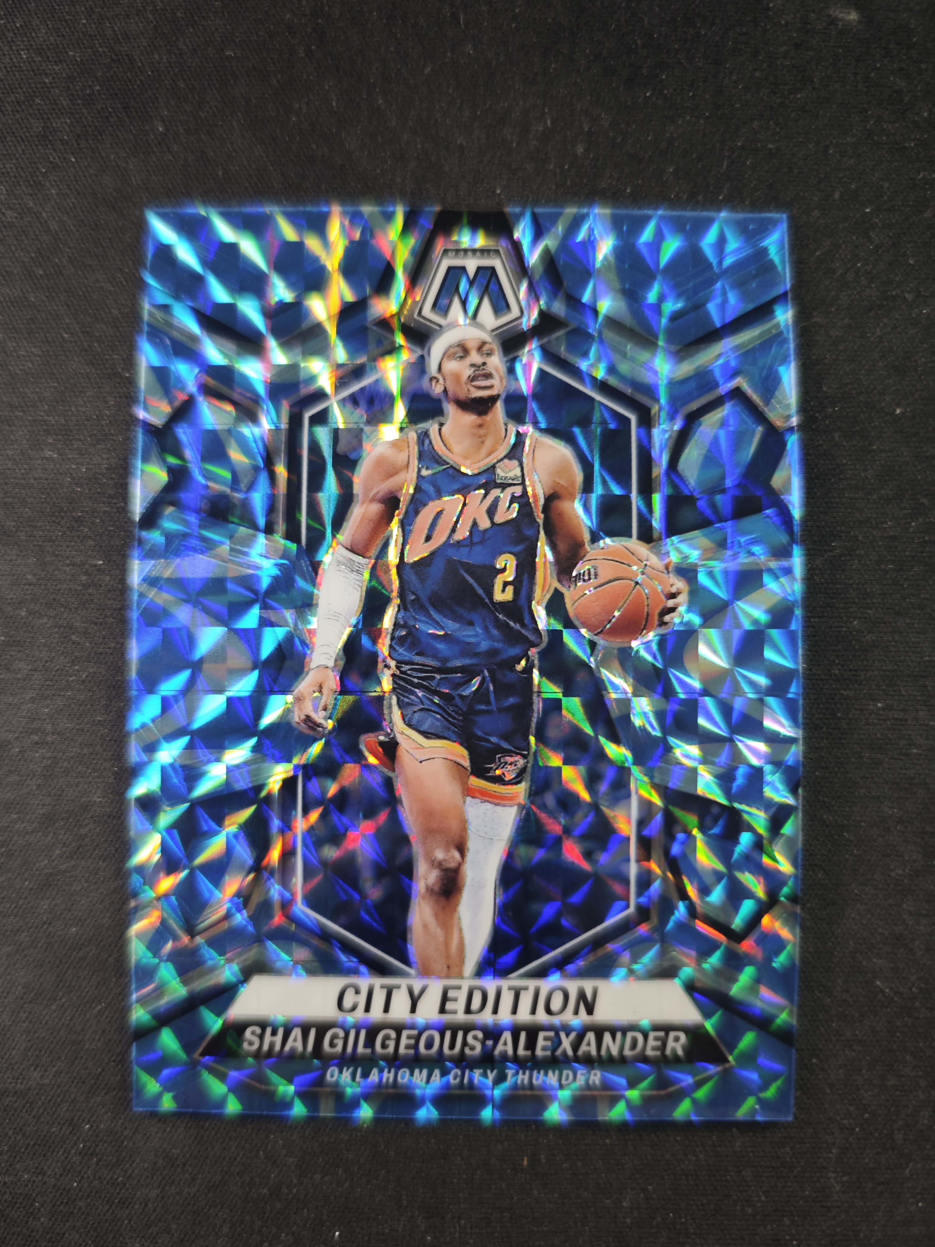 【蛤蟆特卖】谢伊 吉尔杰斯 亚历山大 2023-24 PANINI MOSAIC系列 蓝色马赛克折射 反光闪亮 绝版好卡 选图超帅 边角微瑕 卡品如图 专收必备!