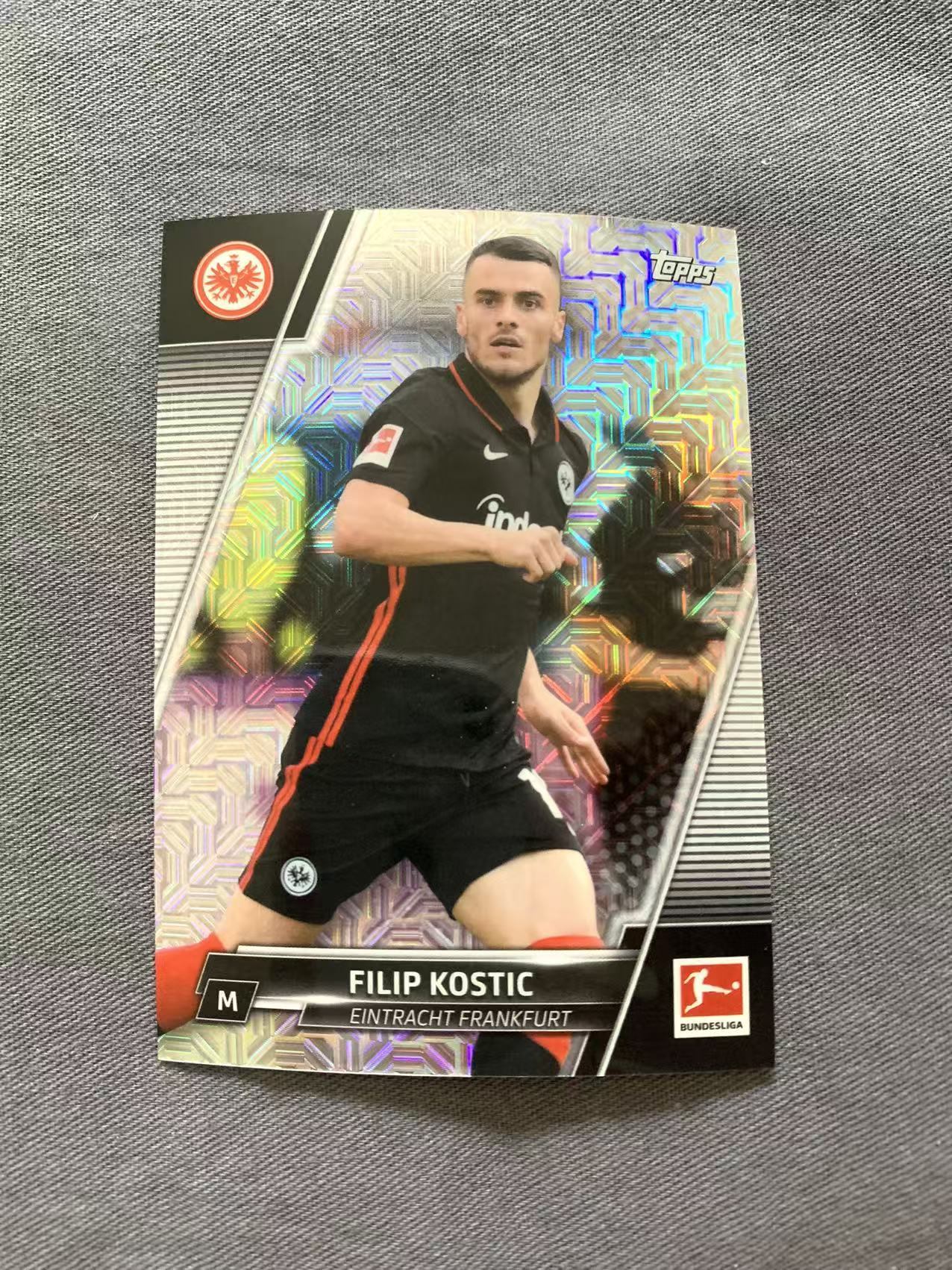 2022 Topps Chrome Filip Kostic 德甲 法兰克福 科斯蒂奇 银折 折射 卡品如图 魔幻折 戴戴